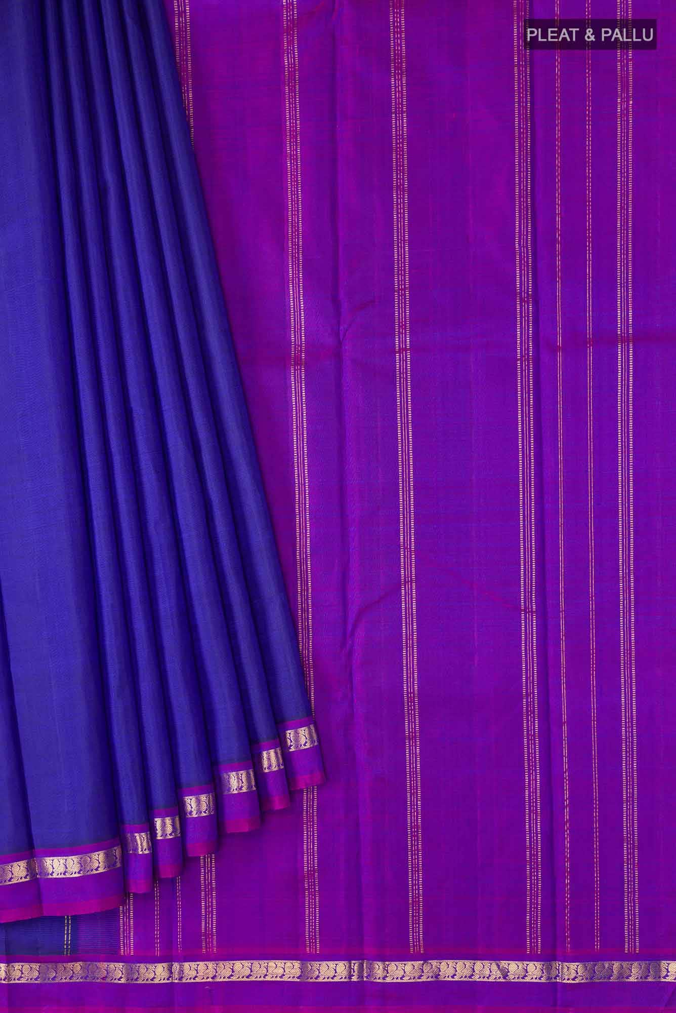 Blue Kanchipuram Silk Saree