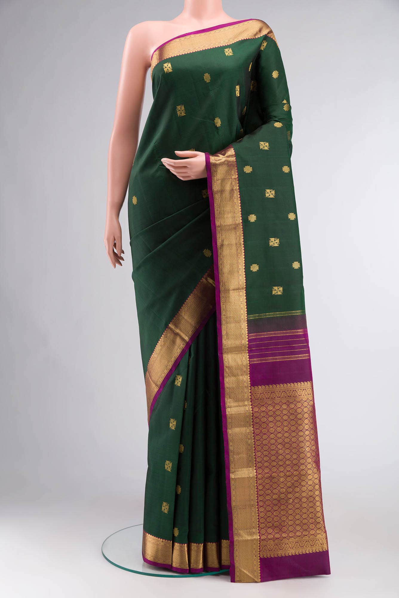 Green Kanchipuram Silk Saree