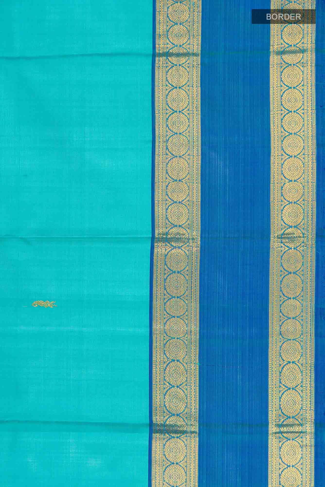 Blue Kanchipuram Silk Saree