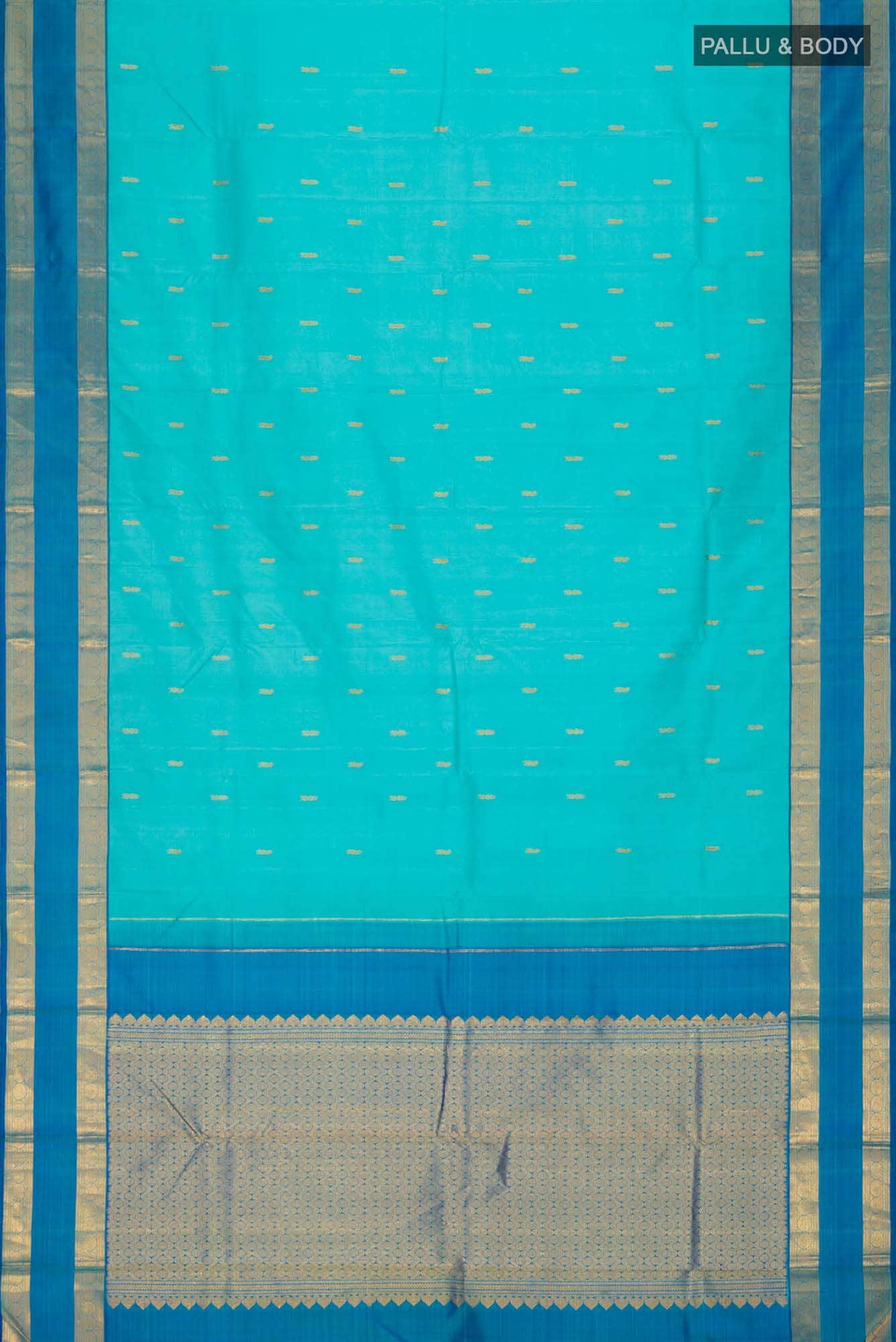 Blue Kanchipuram Silk Saree