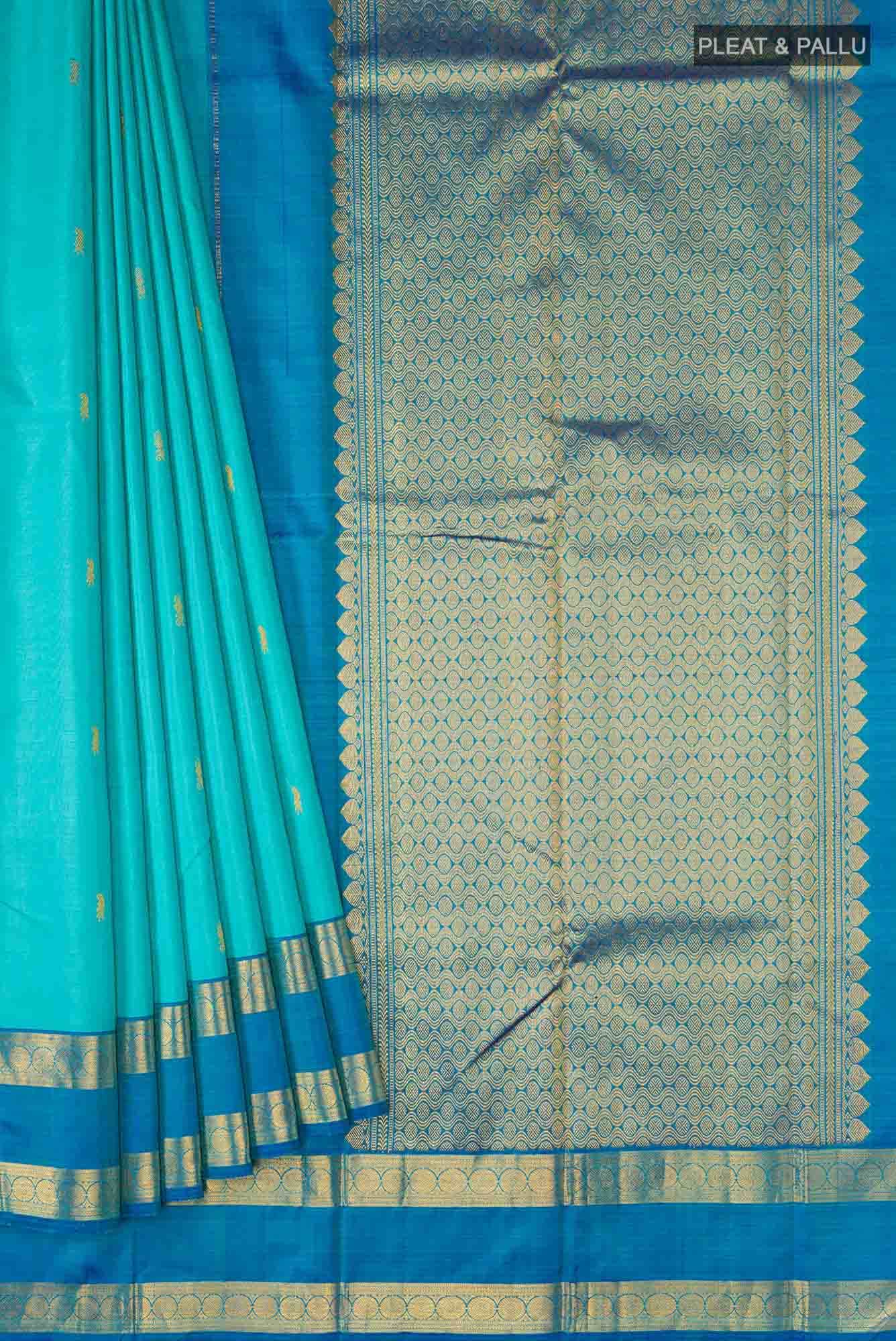 Blue Kanchipuram Silk Saree