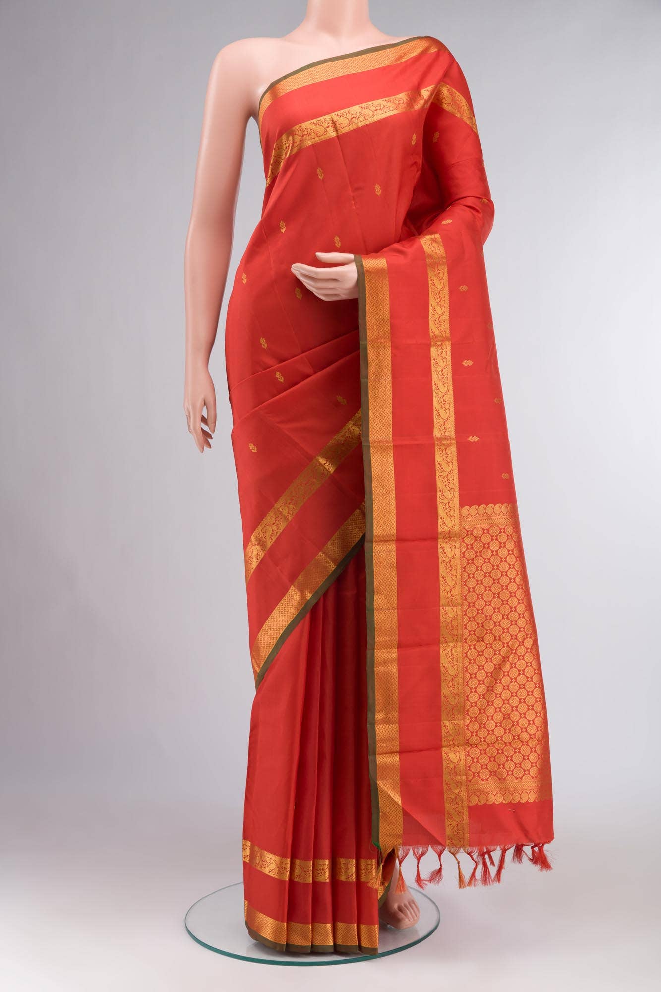 Red Kanchipuram Silk Saree