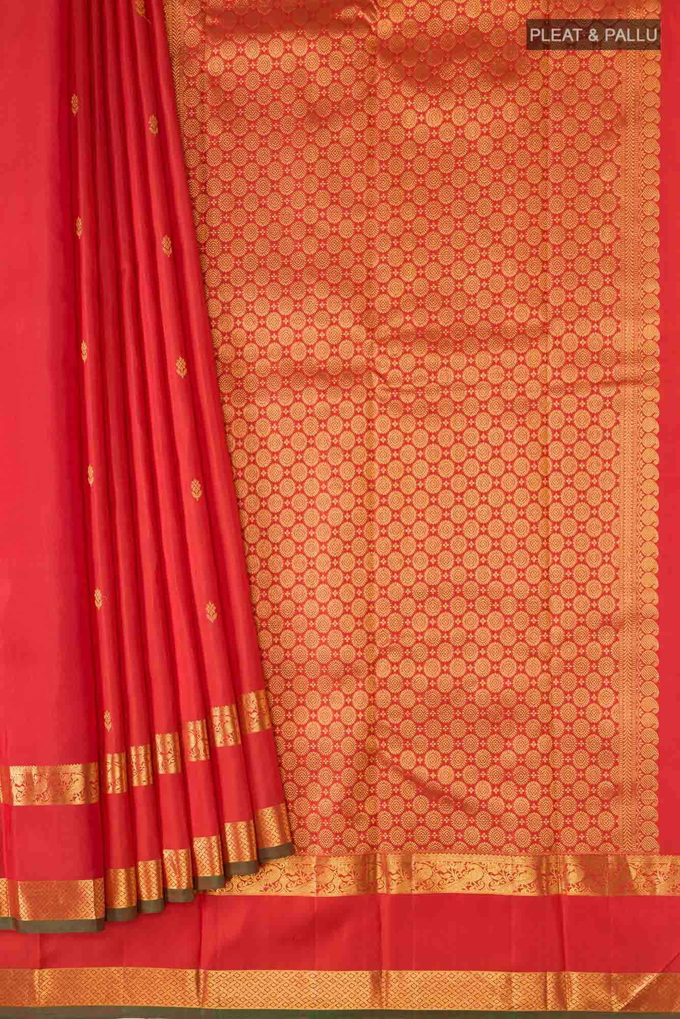 Red Kanchipuram Silk Saree