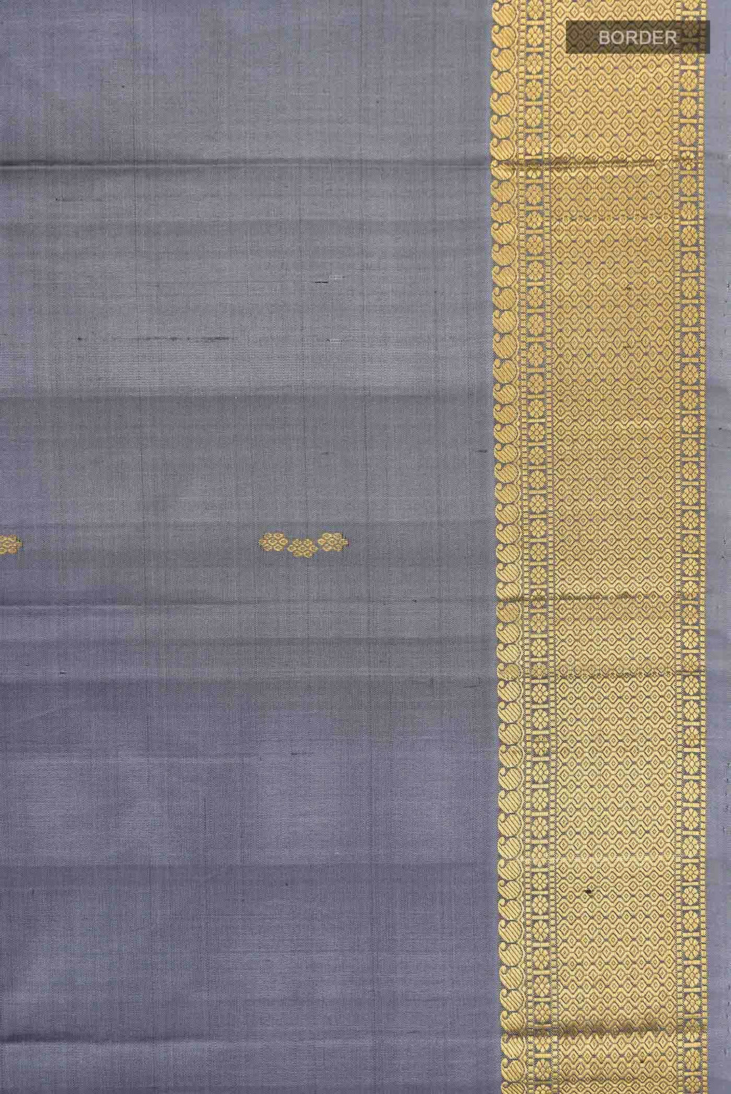 Grey Kanchipuram Silk Saree