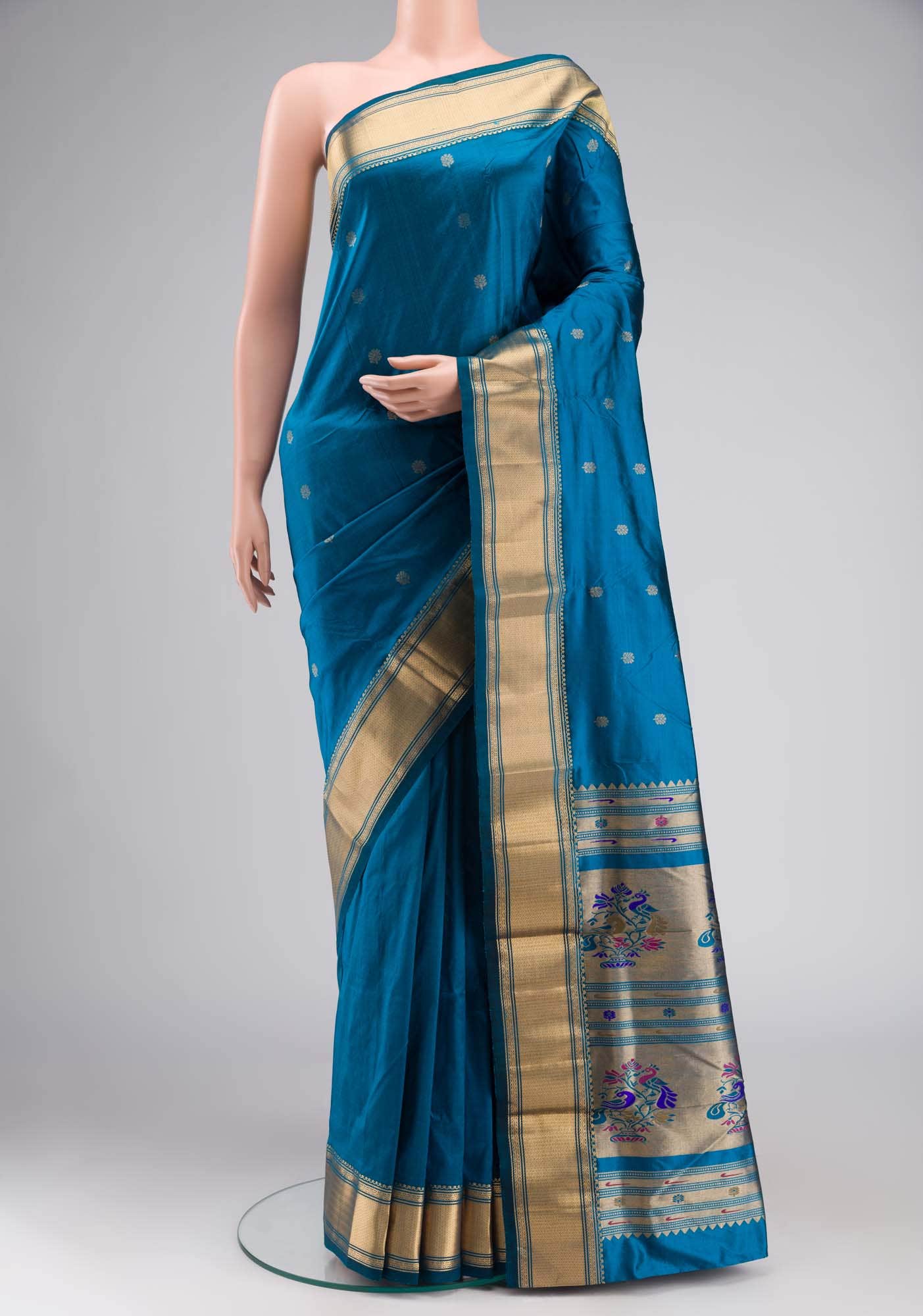 Blue Bangalore Silk Saree