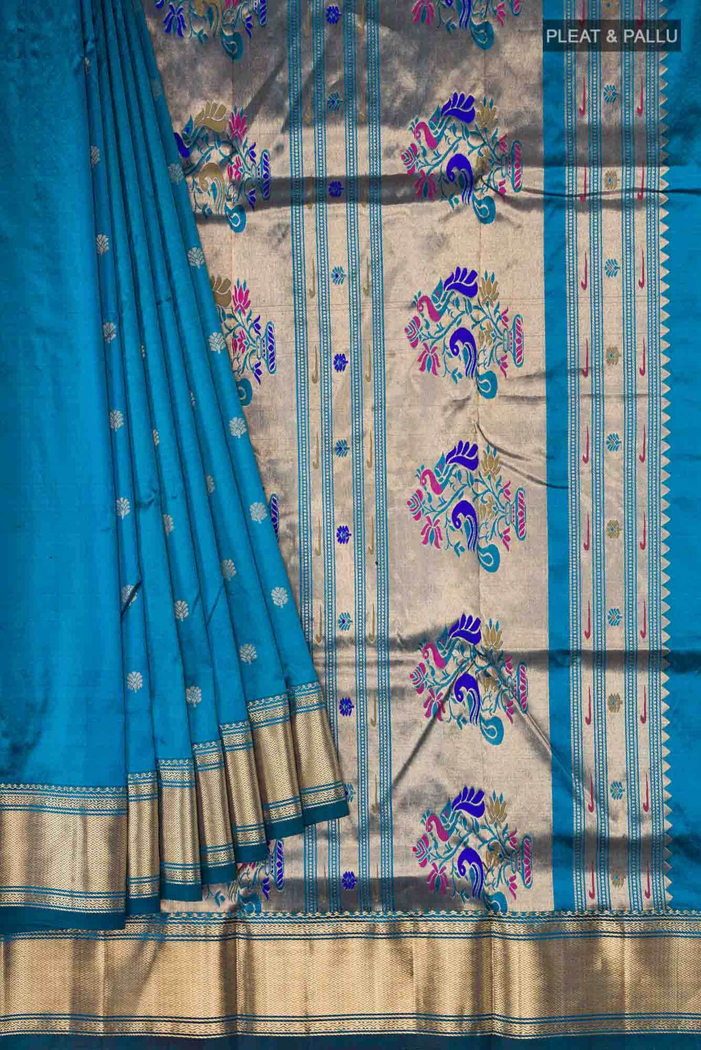 Blue Bangalore Silk Saree