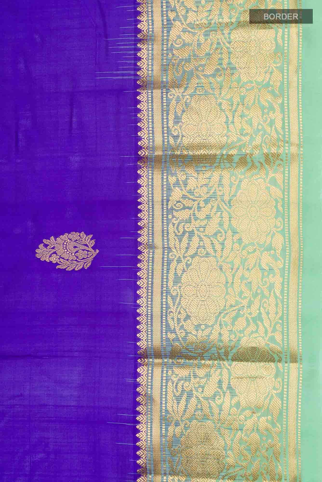 Blue Bangalore Silk Saree