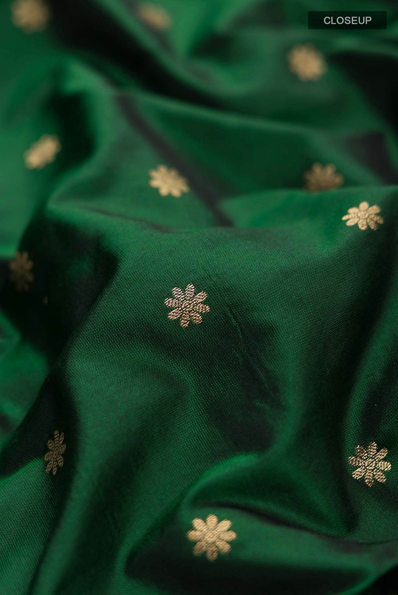 Green Bangalore Silk Saree