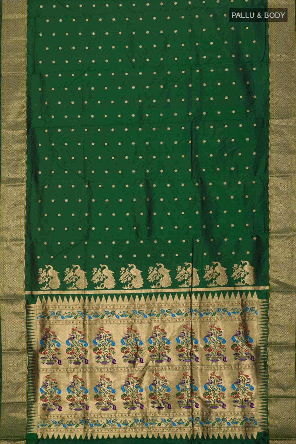 Green Bangalore Silk Saree
