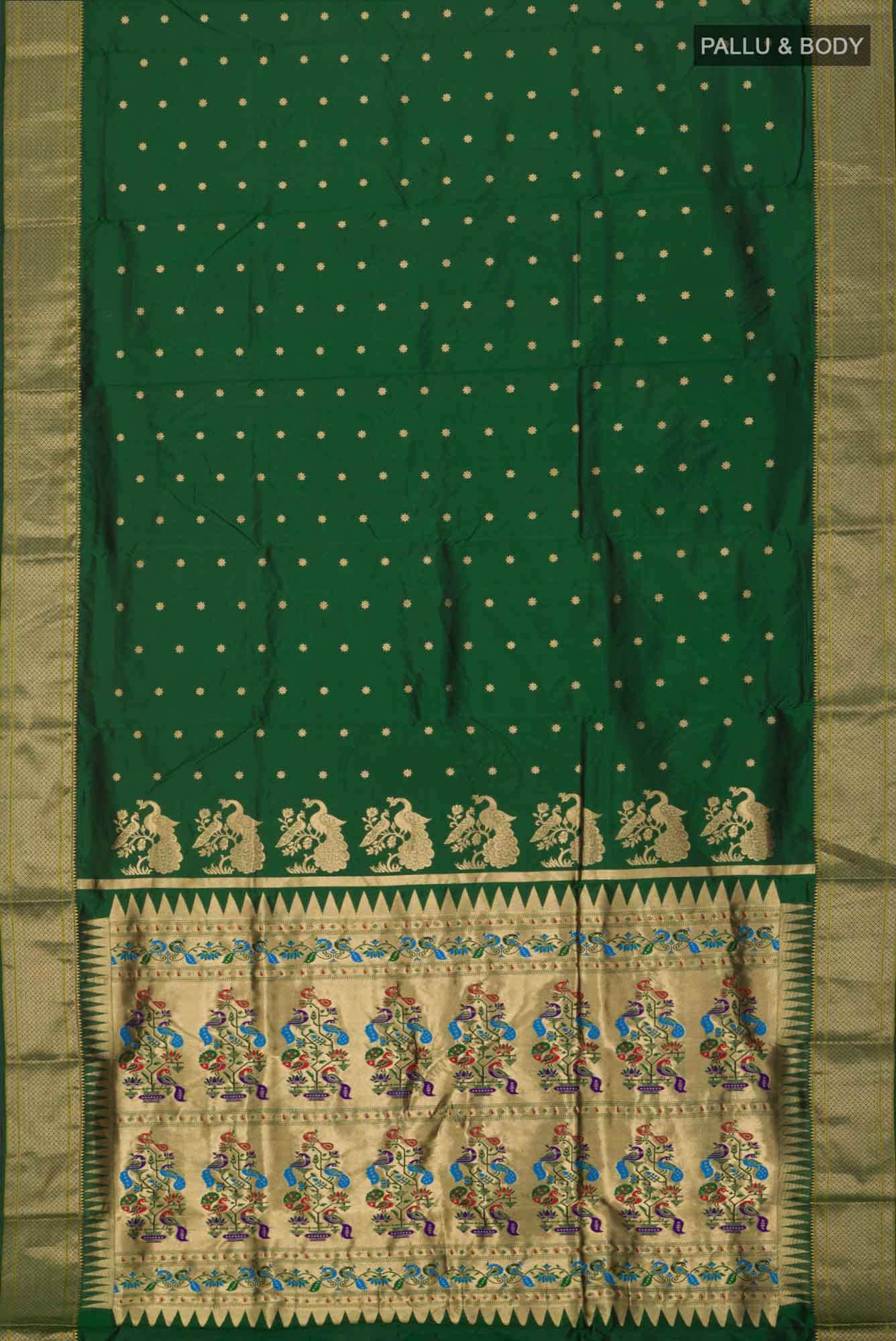 Green Bangalore Silk Saree