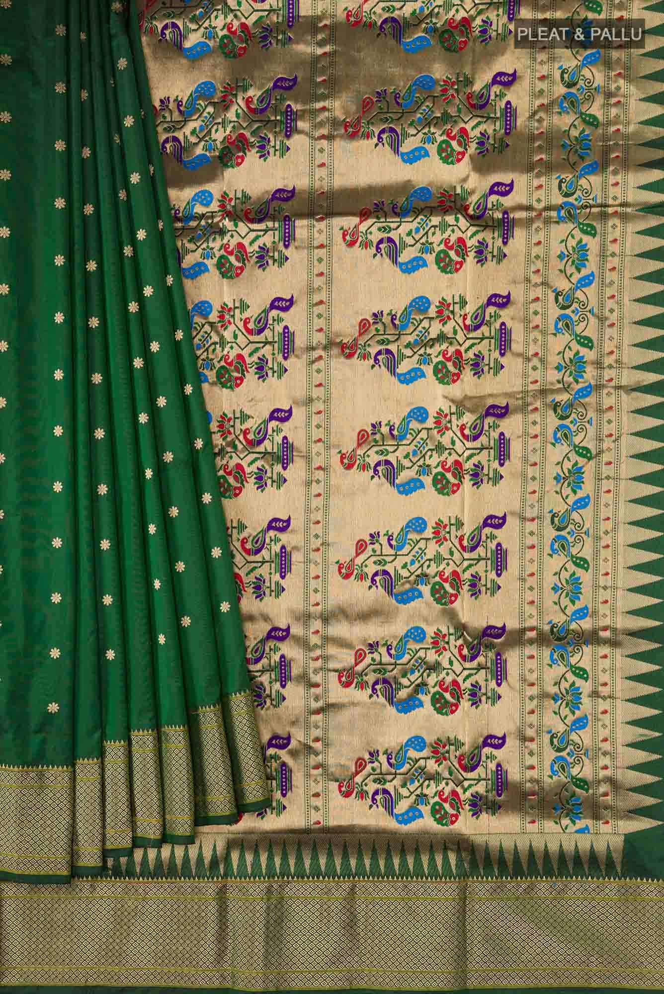 Green Bangalore Silk Saree