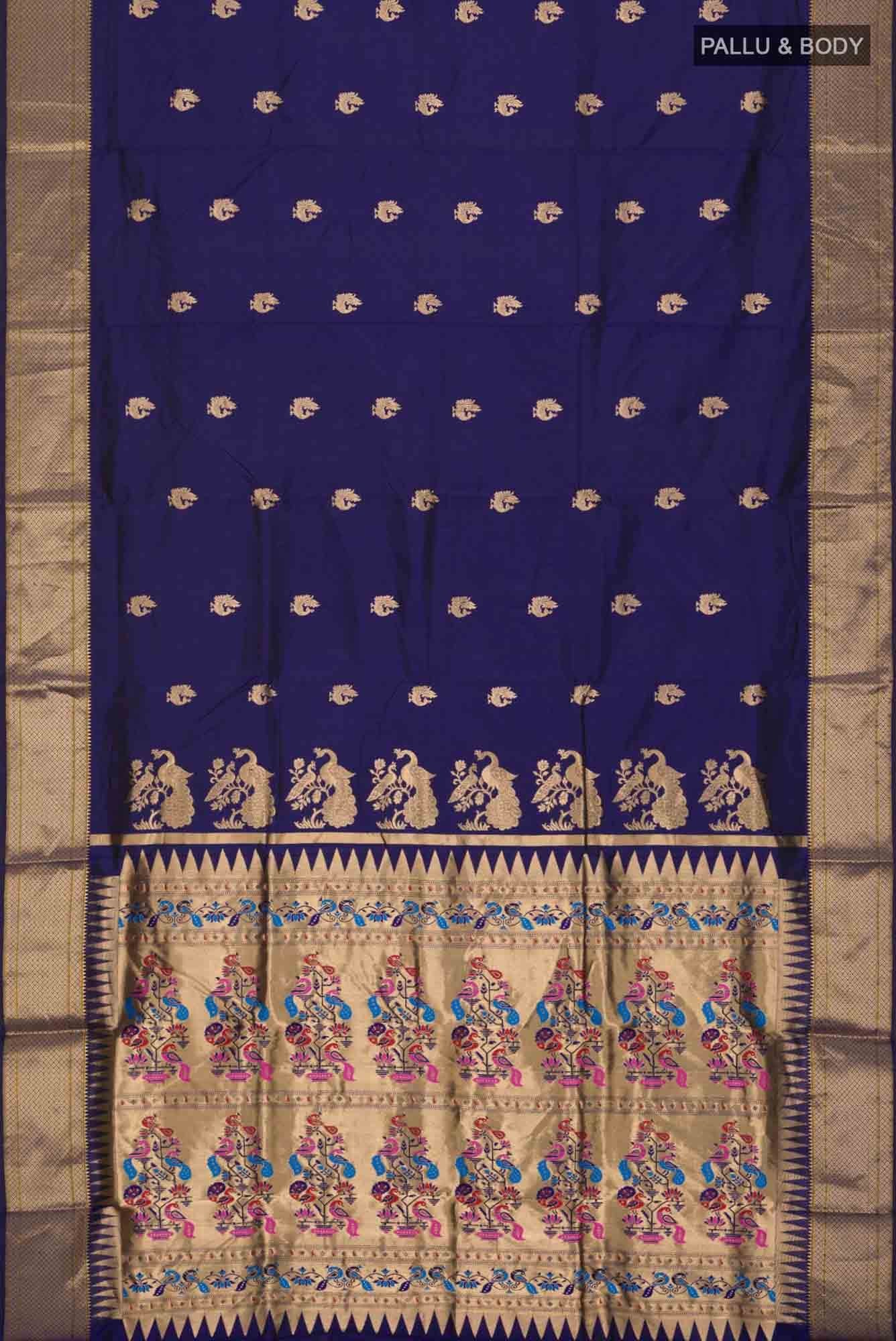 Blue Bangalore Silk Saree