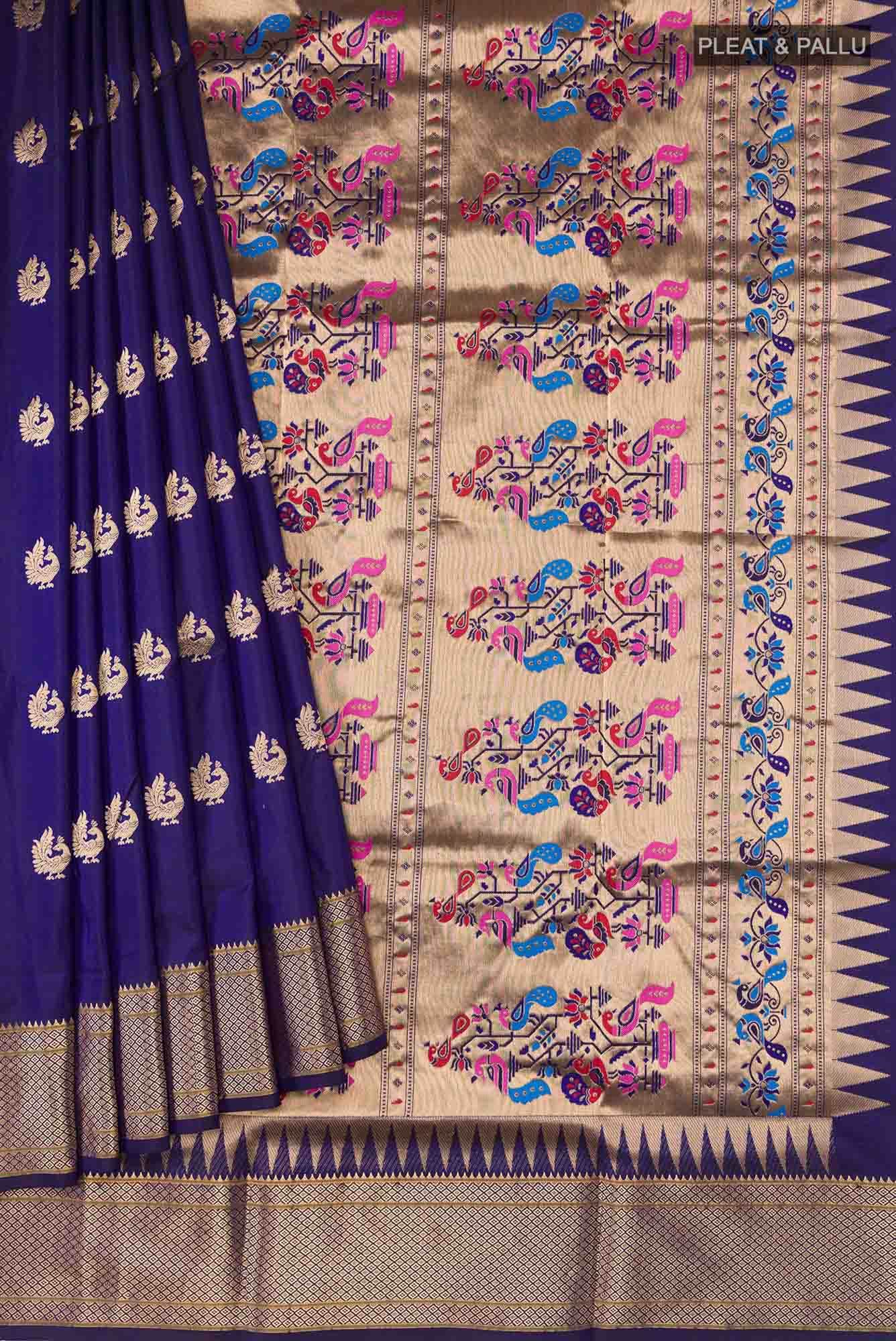Blue Bangalore Silk Saree
