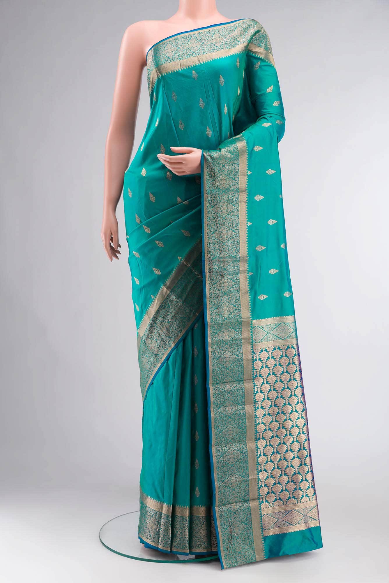 Green Bangalore Silk Saree