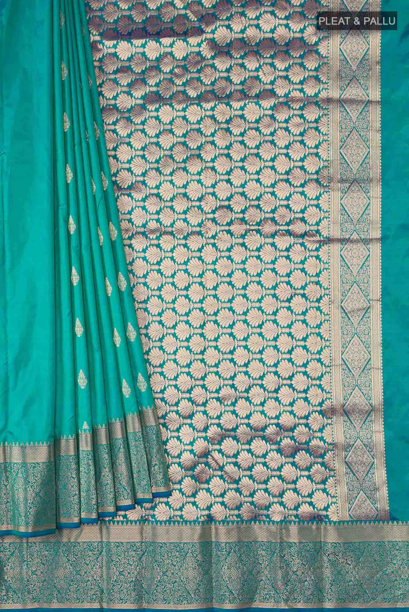 Green Bangalore Silk Saree