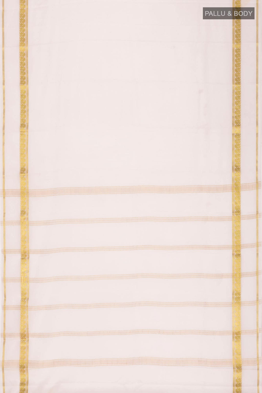 Off White Mysore Crepe Saree
