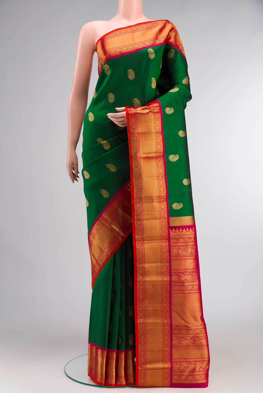 Green Kanchipuram Silk Saree