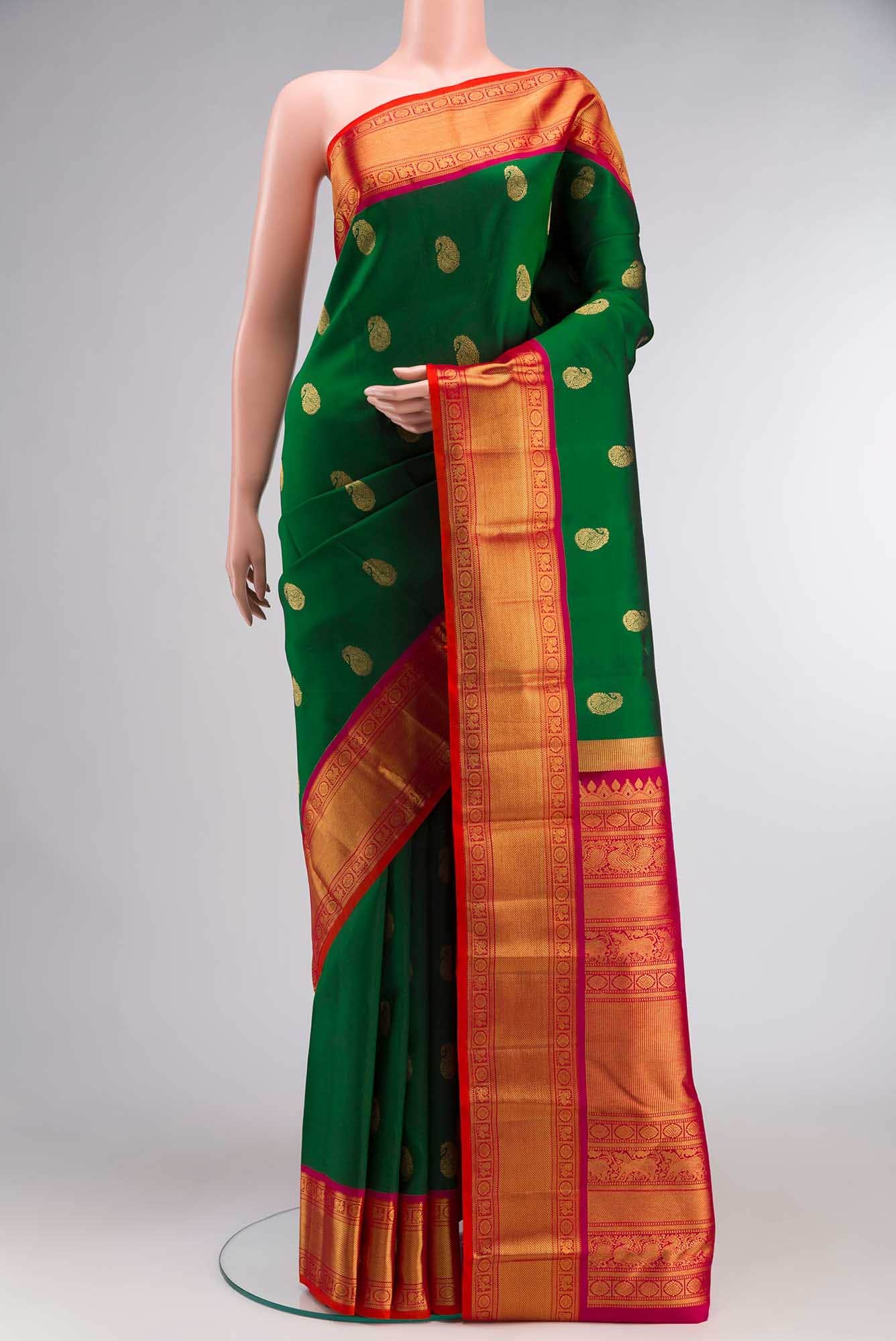 Green Kanchipuram Silk Saree