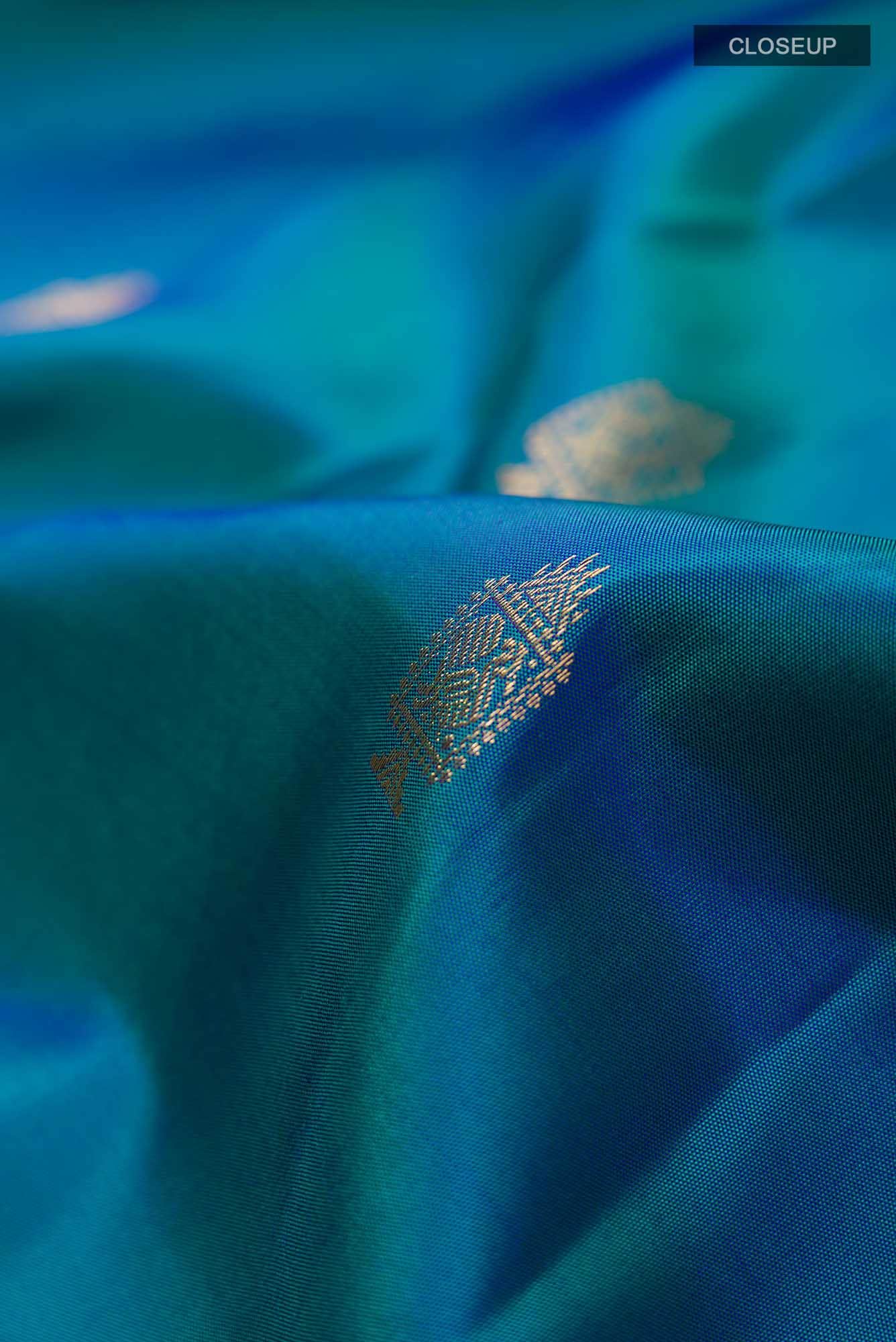 Blue Kanchipuram Silk Saree