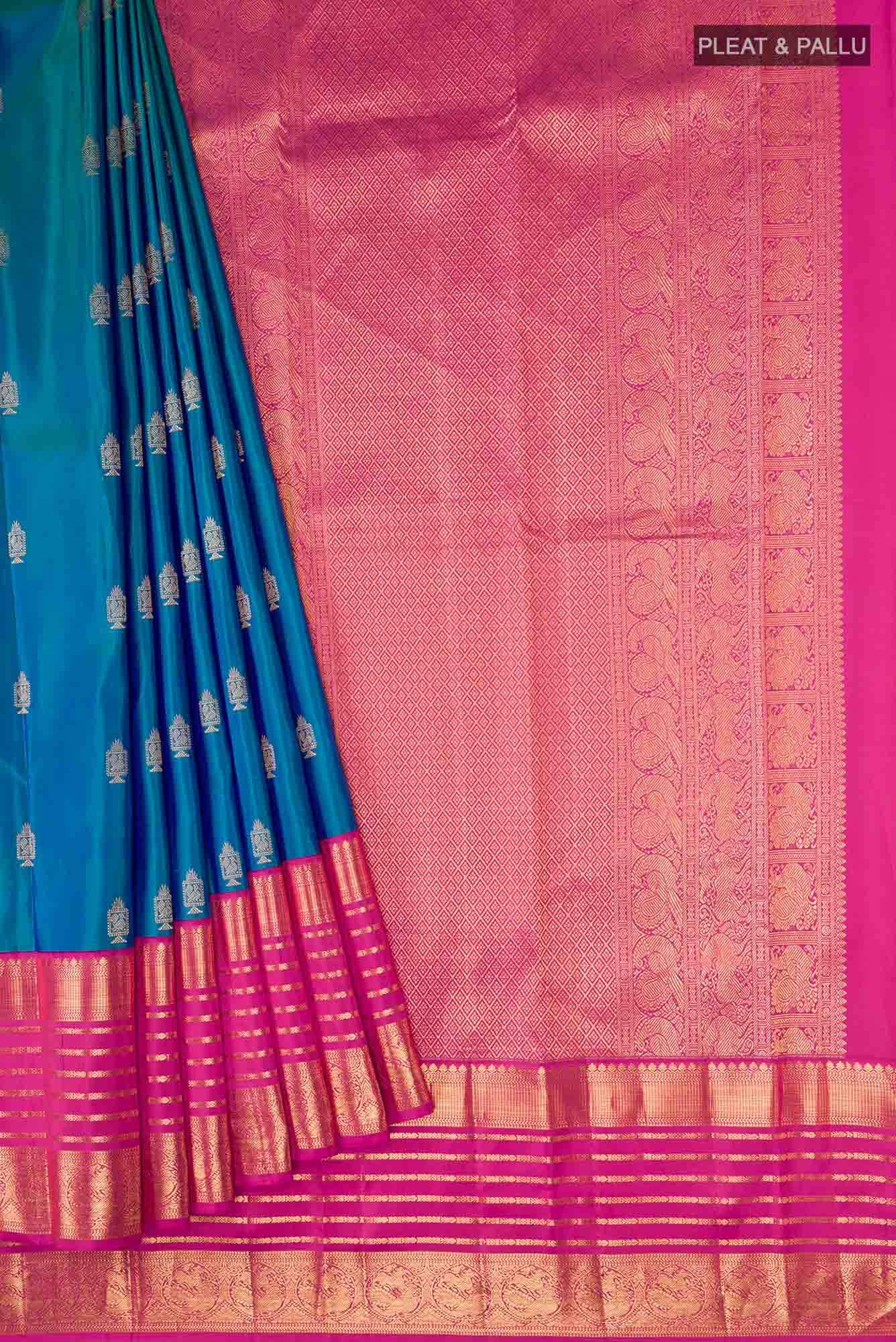 Blue Kanchipuram Silk Saree