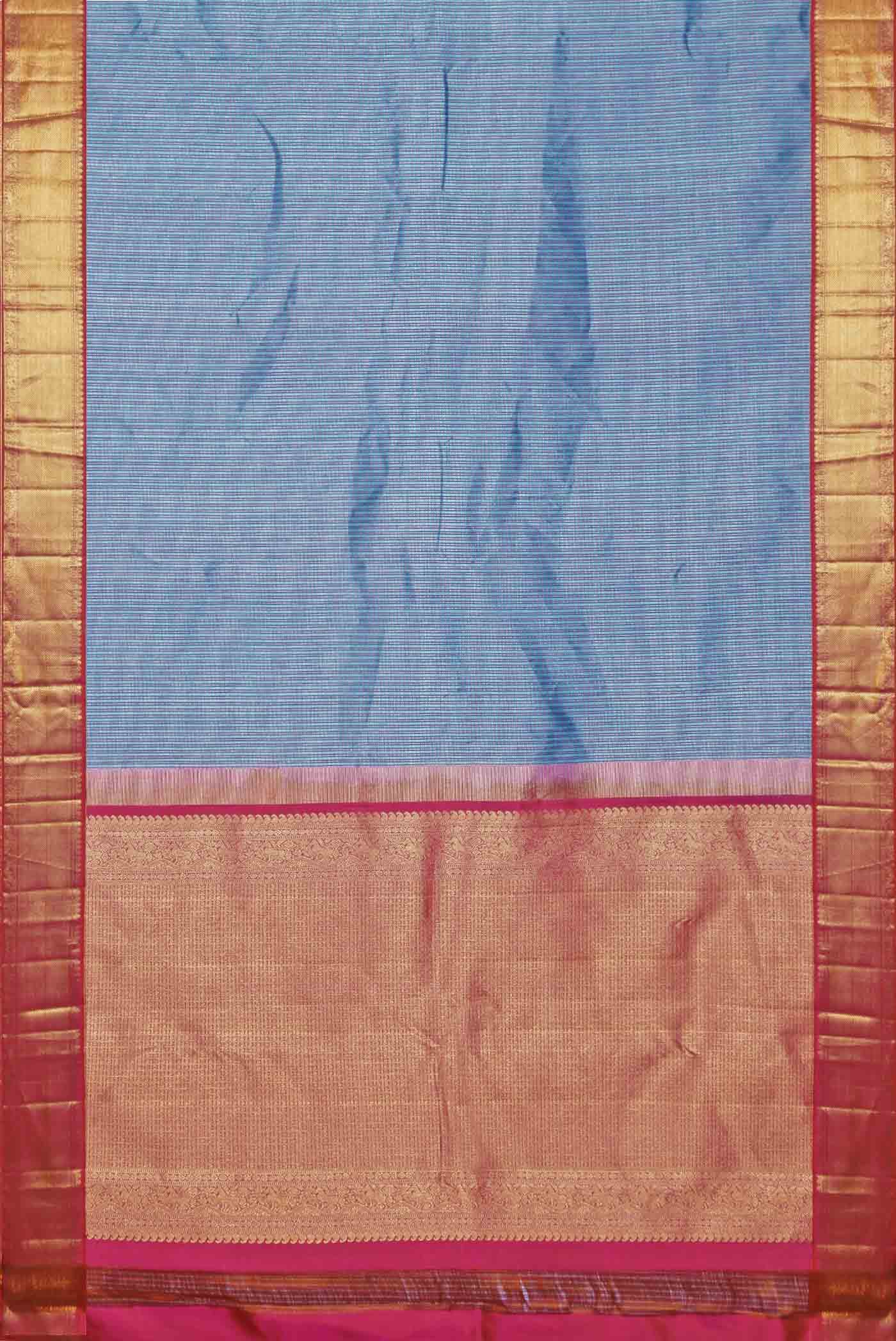 Blue Kanchipuram Silk Saree