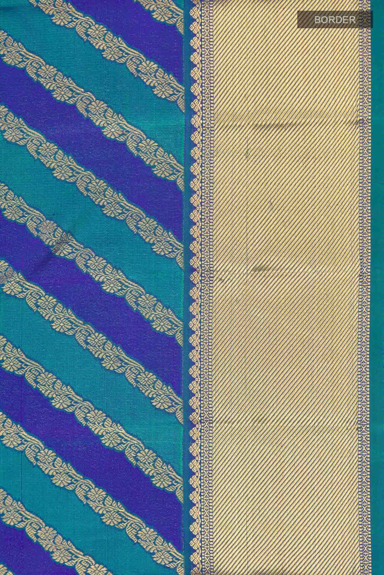 Blue Kanchipuram Silk Saree
