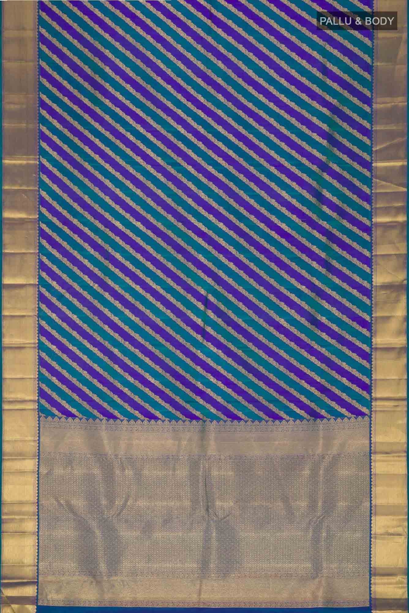 Blue Kanchipuram Silk Saree