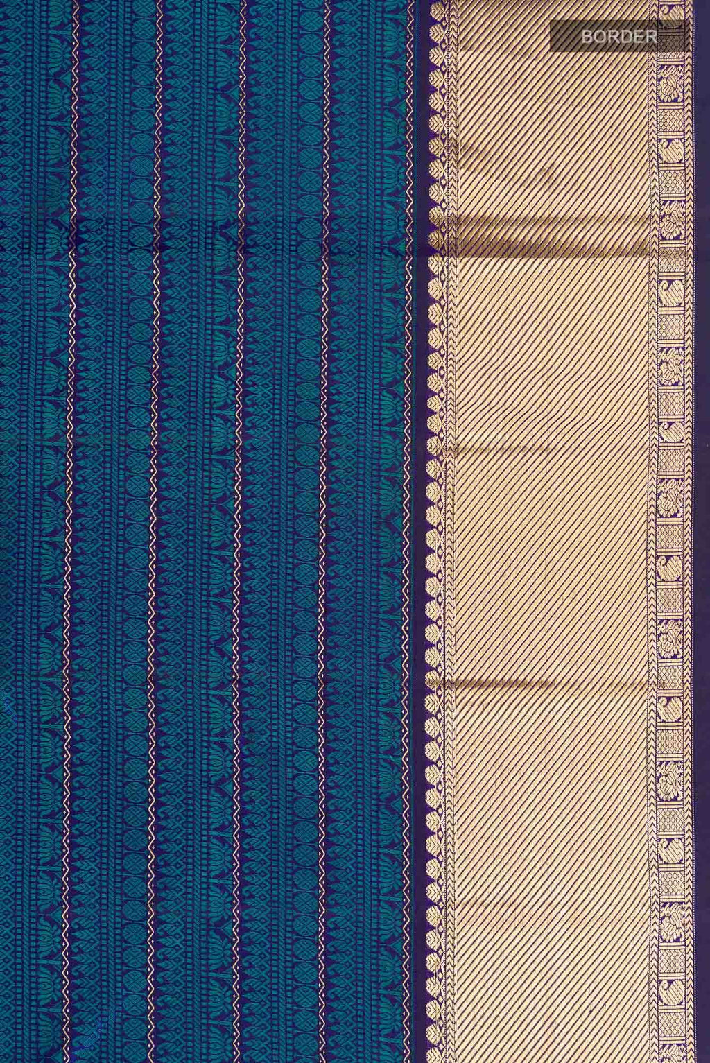 Blue Kanchipuram Silk Saree