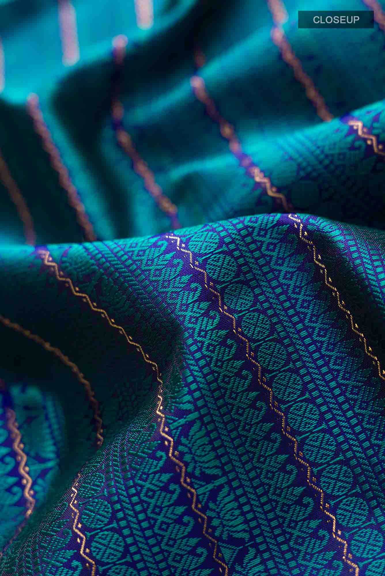 Blue Kanchipuram Silk Saree