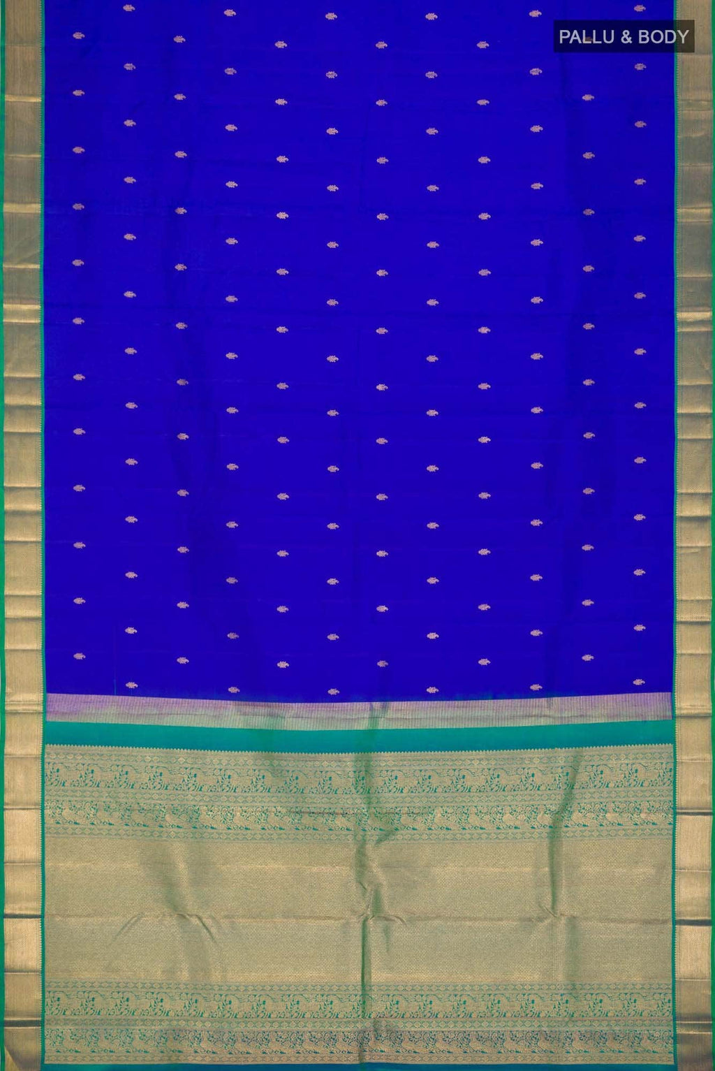 Blue Kanchipuram Silk Saree