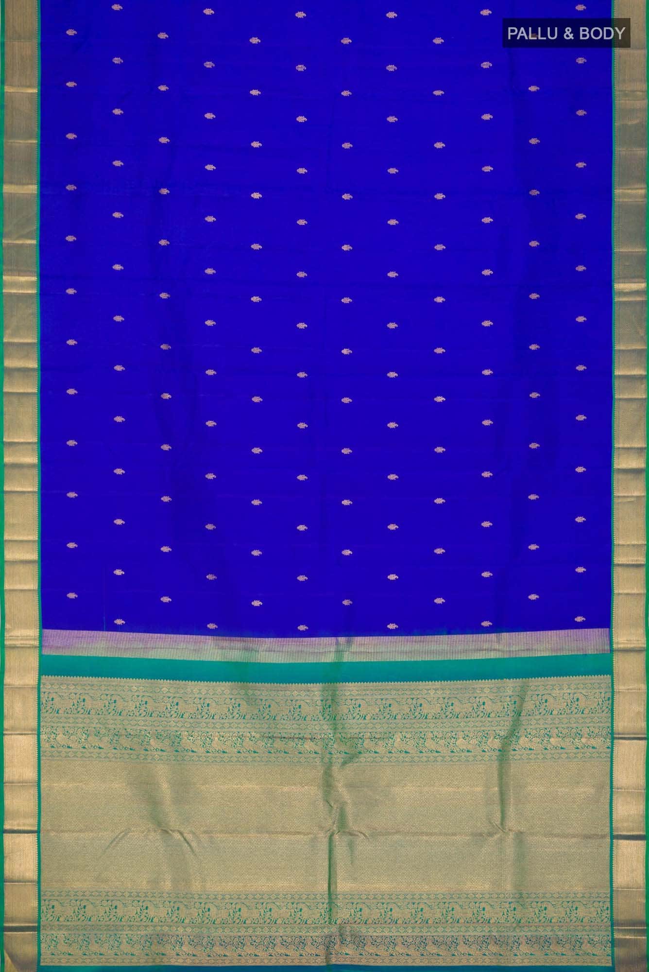 Blue Kanchipuram Silk Saree