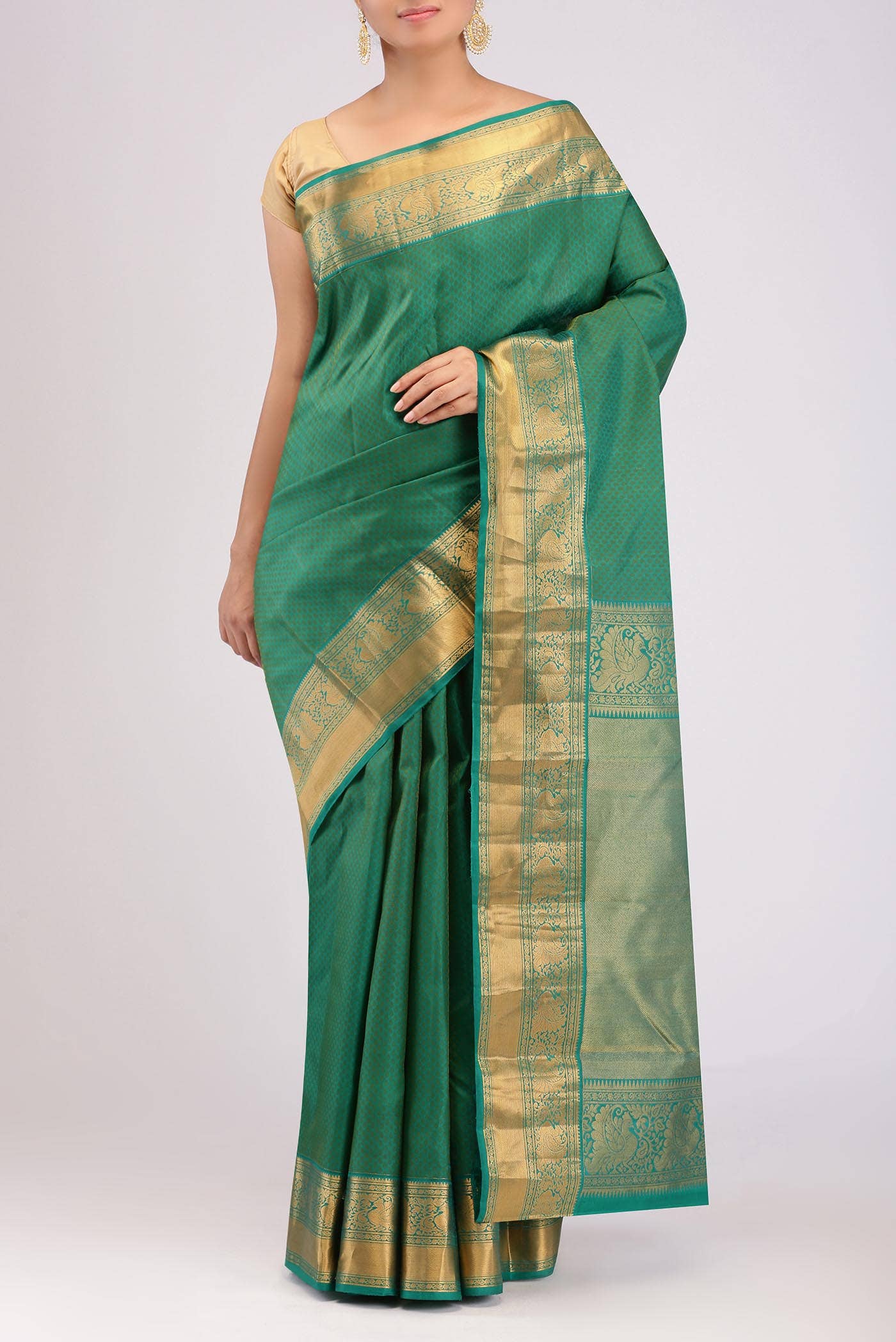 Green Kanchipuram Silk Saree