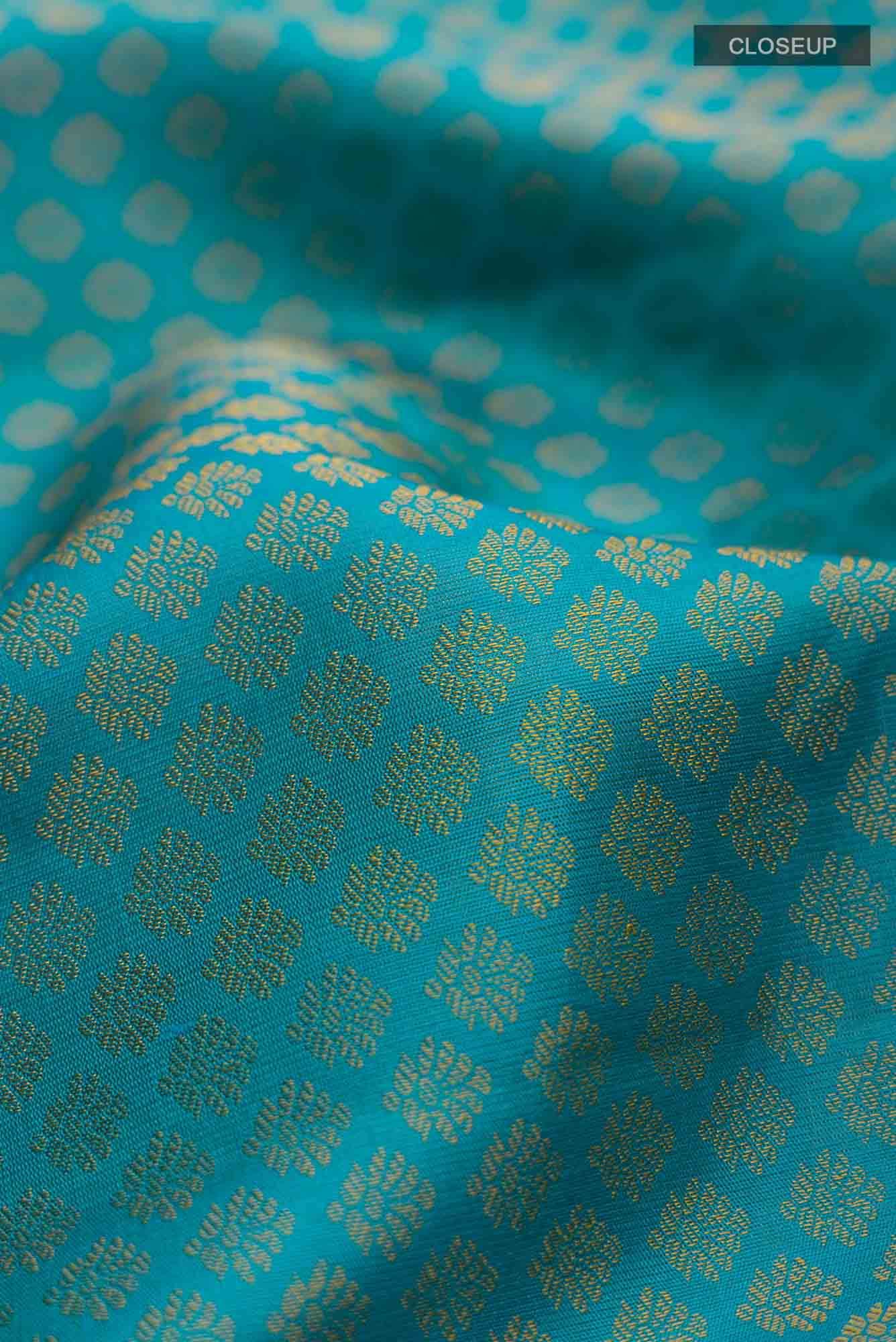 Blue Kanchipuram Silk Saree