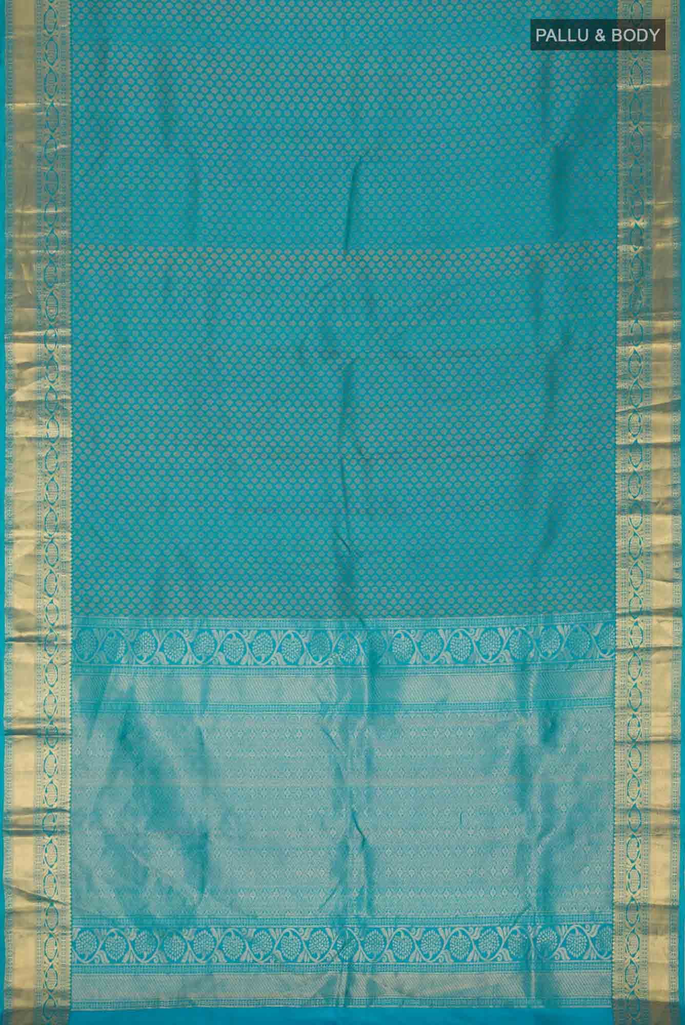 Blue Kanchipuram Silk Saree