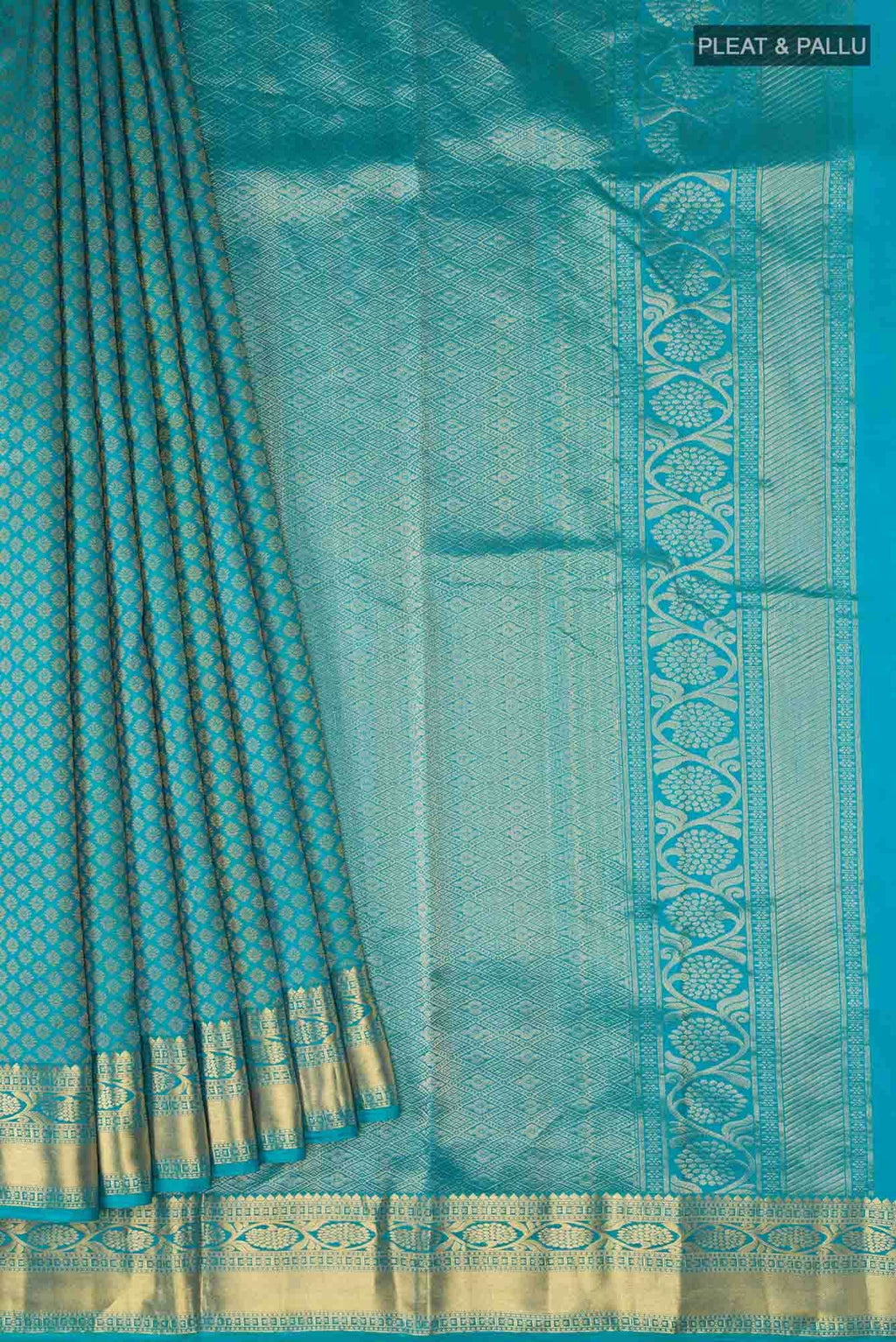 Blue Kanchipuram Silk Saree