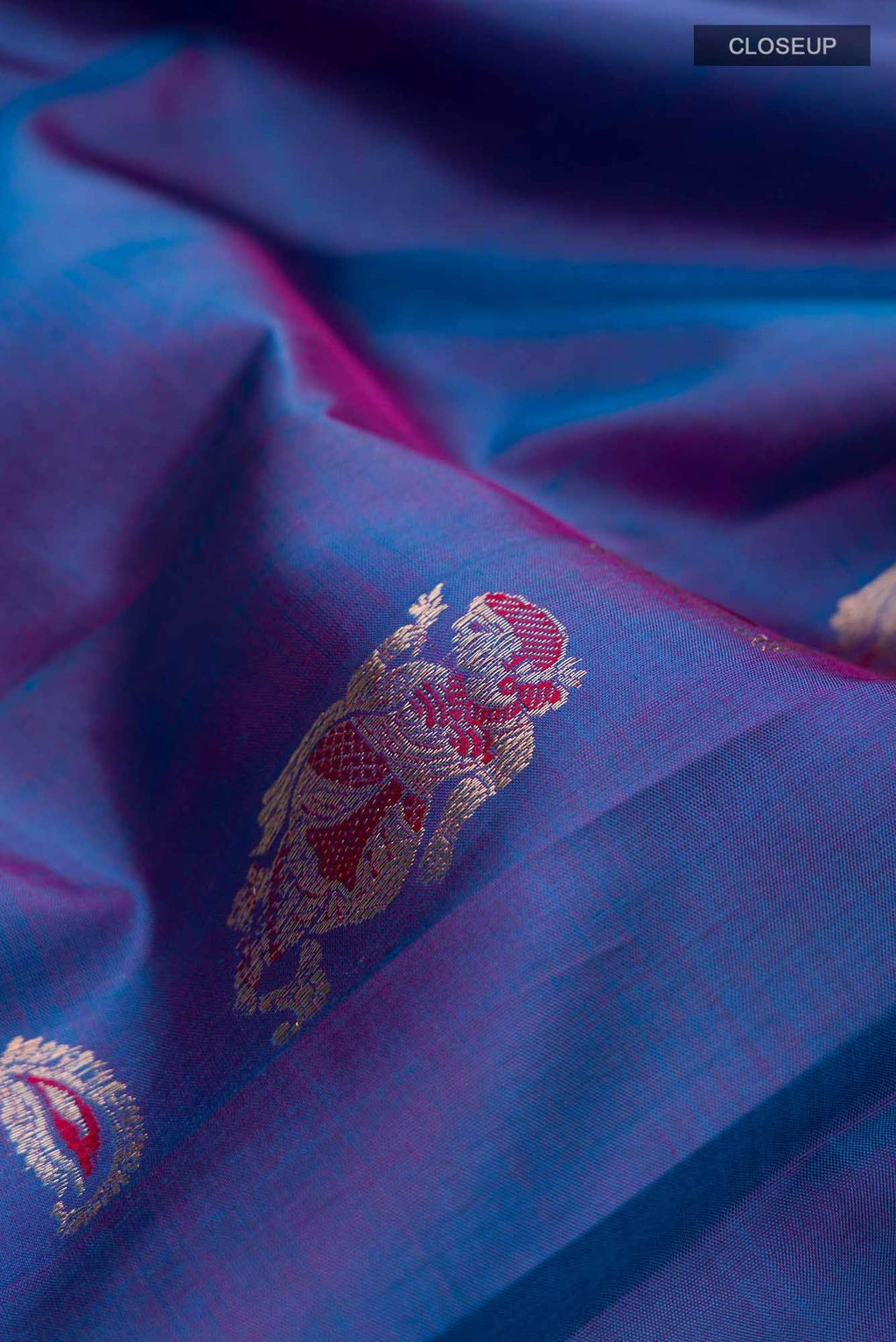 Blue Baluchari Silk Saree
