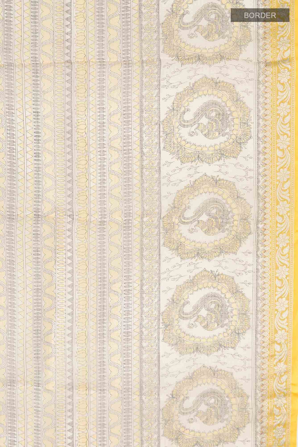 Beige Kota Silk Saree