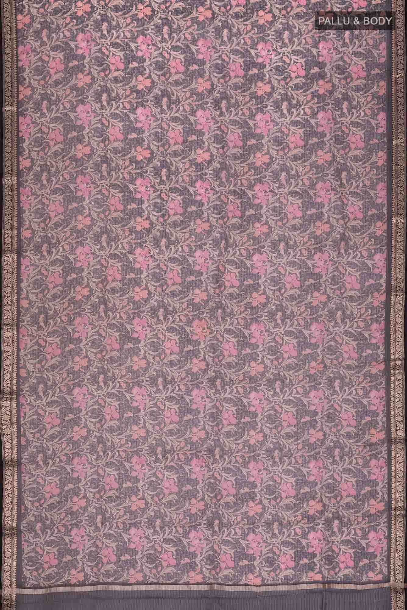 Black Kota Silk Saree