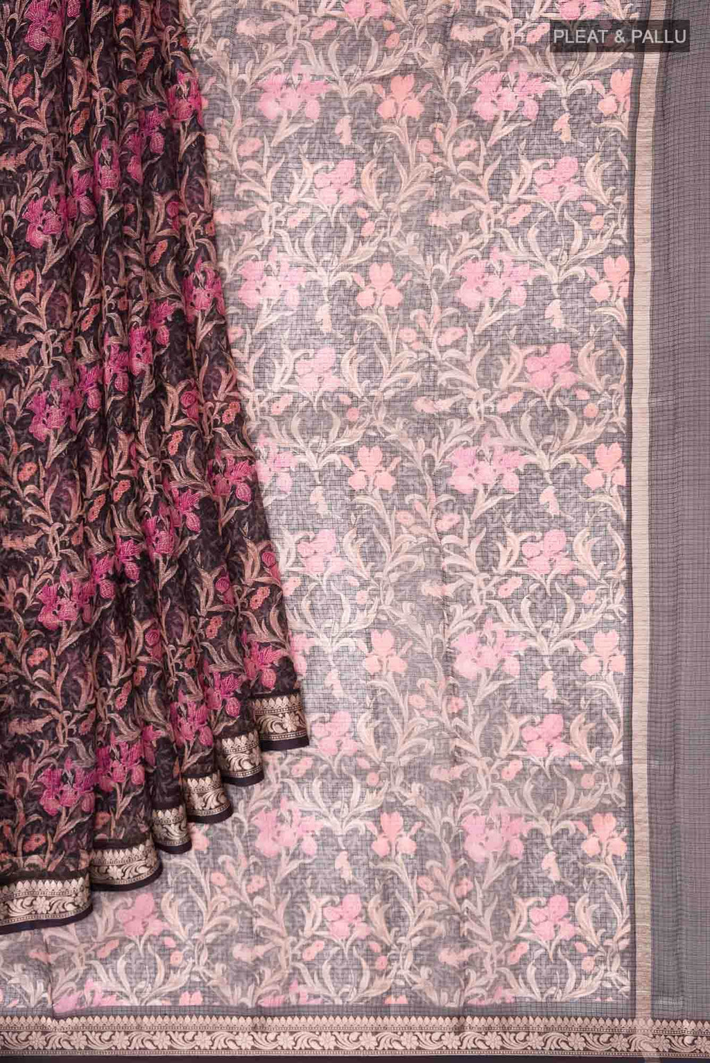 Black Kota Silk Saree
