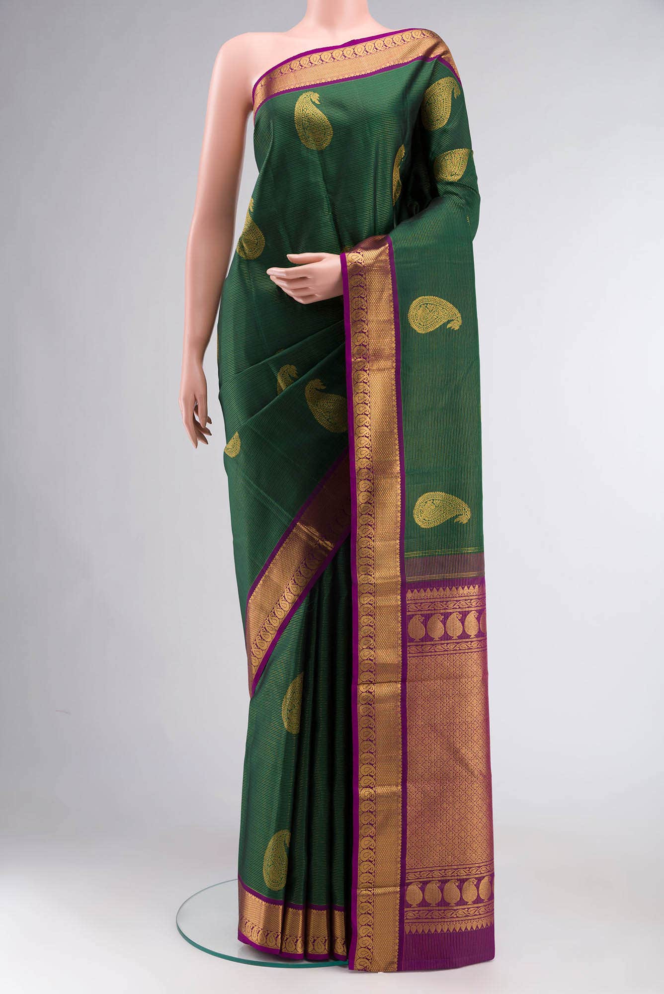 Green Kanchipuram Silk Saree
