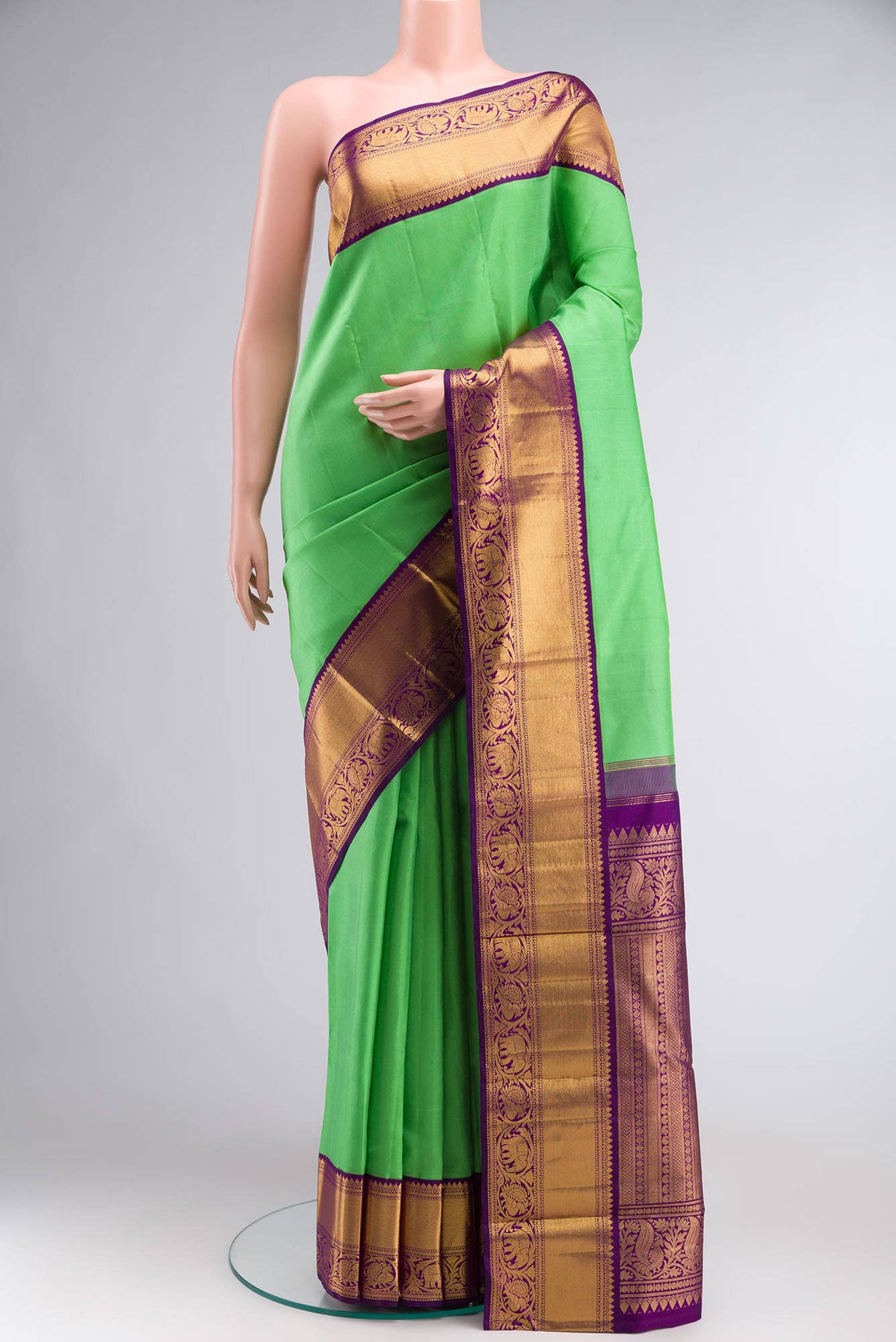 Green Kanchipuram Silk Saree