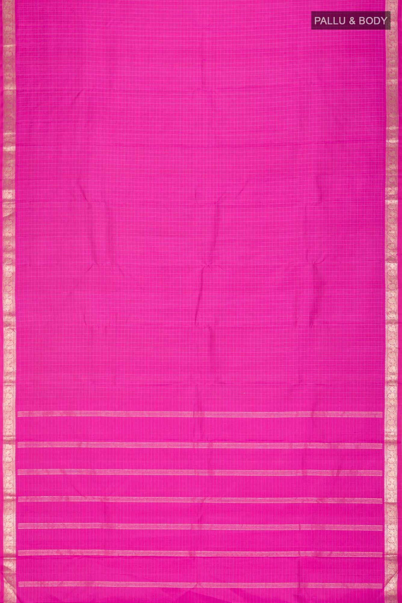 Pink Kanchipuram Silk Saree