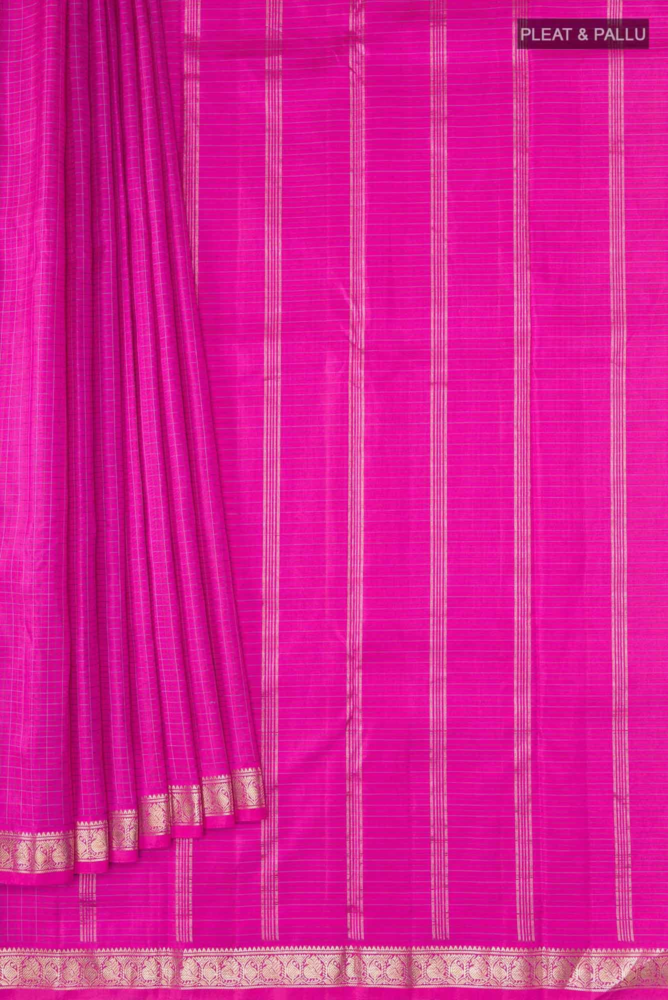 Pink Kanchipuram Silk Saree