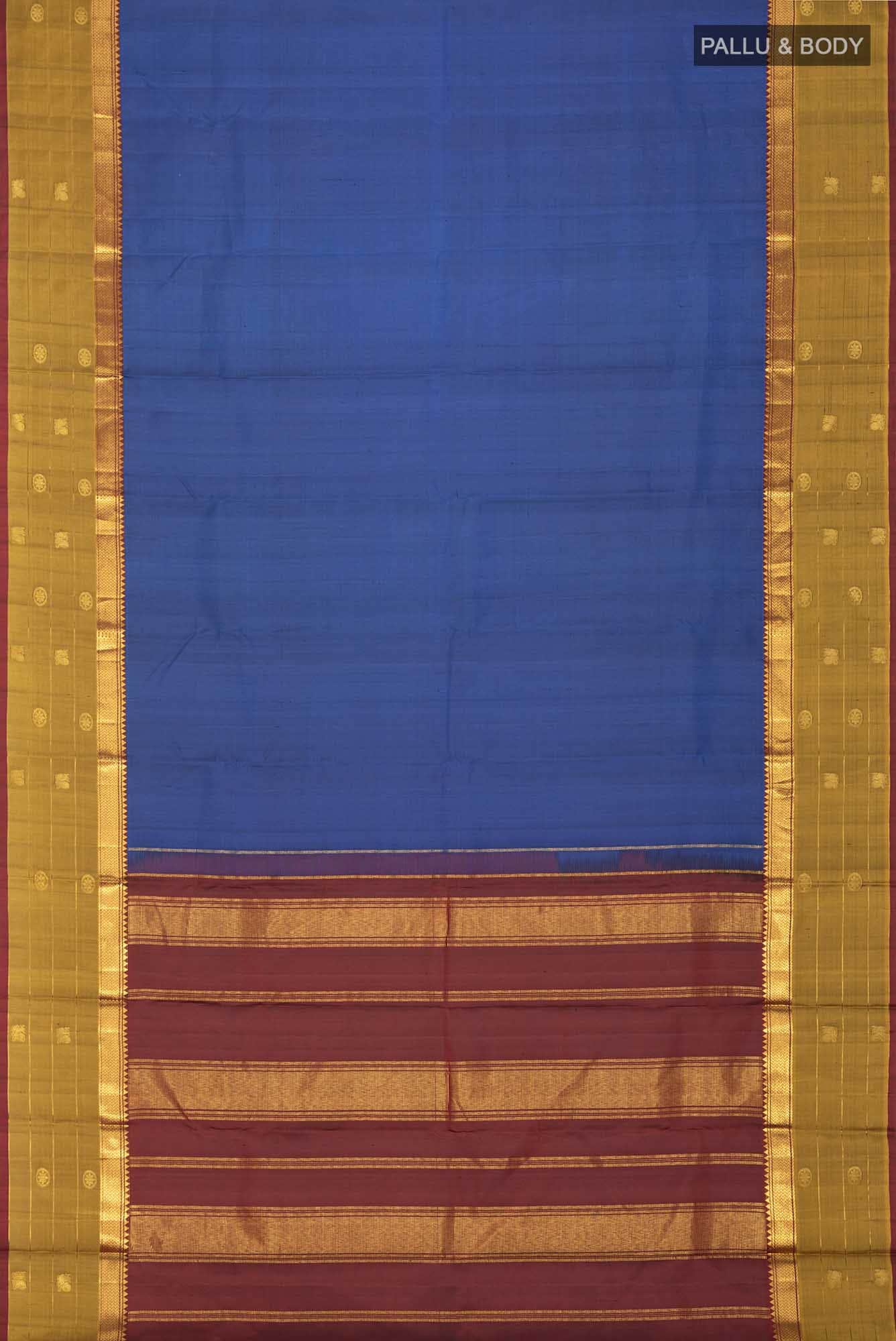 Blue Kanchipuram Silk Saree