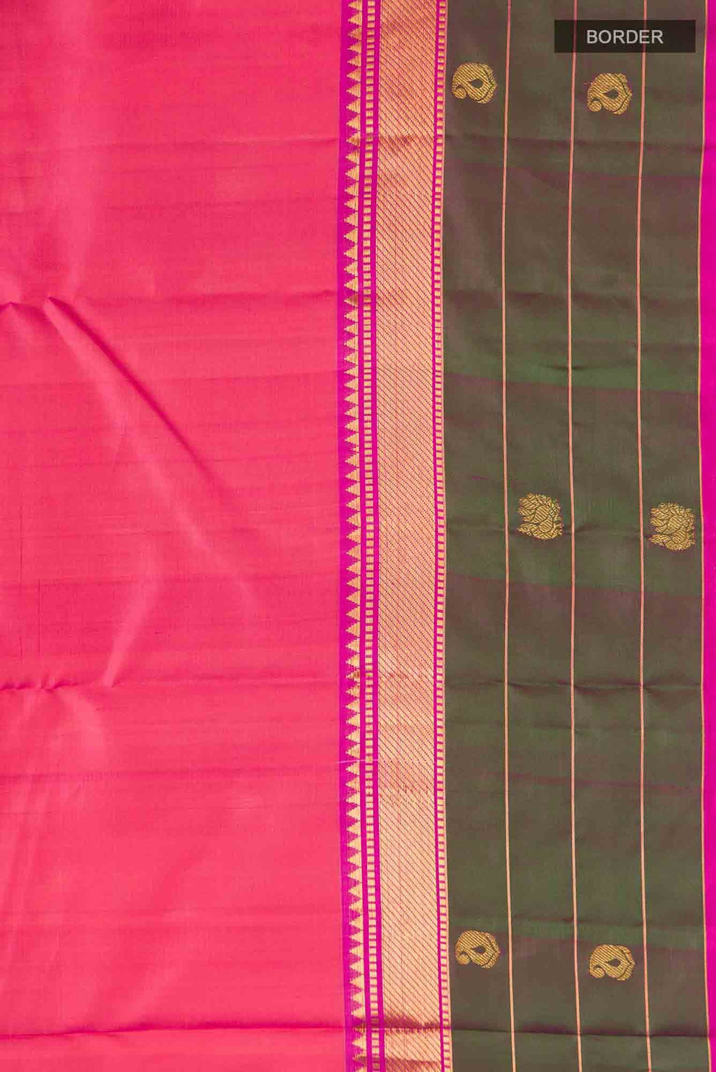 Pink Kanchipuram Silk Saree