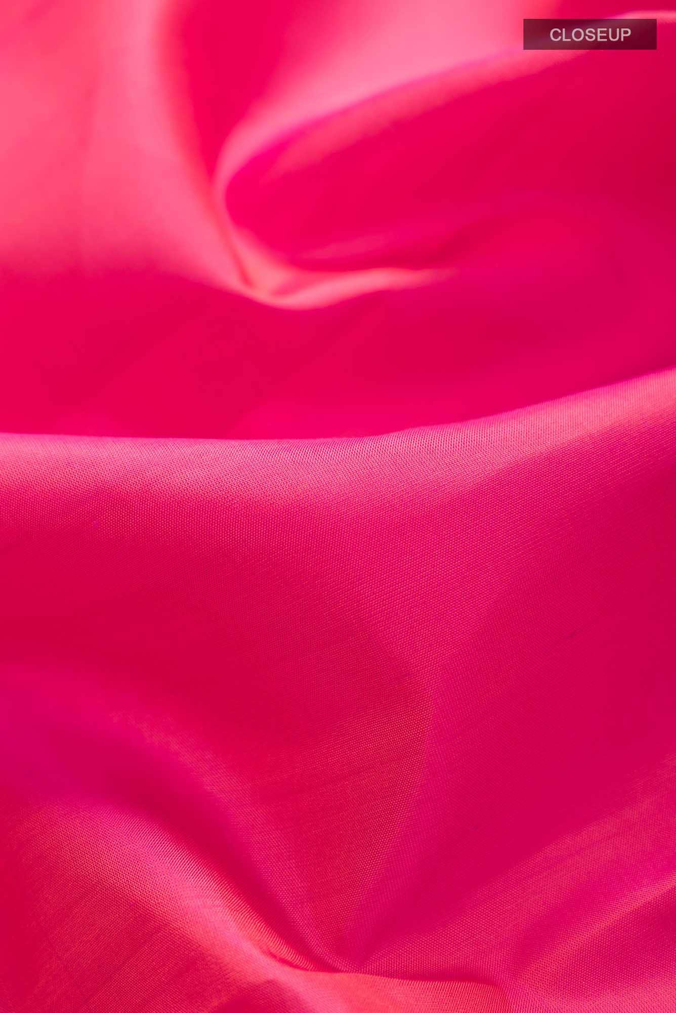 Pink Kanchipuram Silk Saree