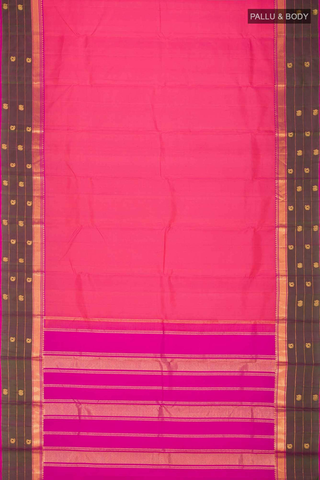 Pink Kanchipuram Silk Saree