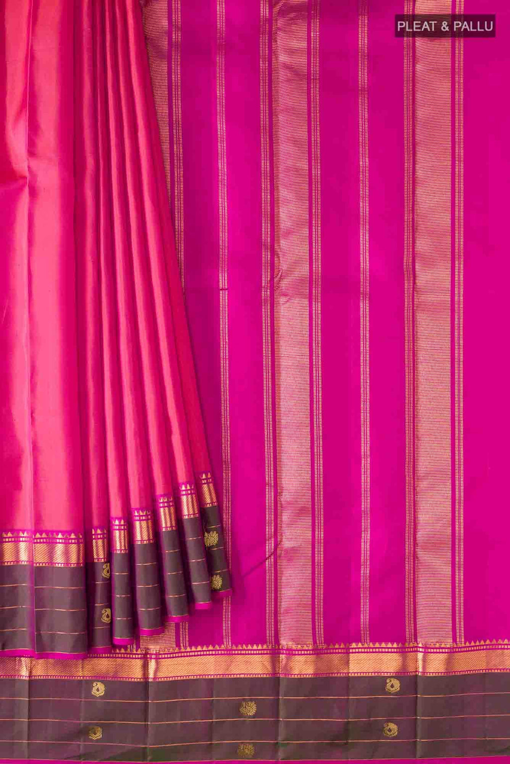 Pink Kanchipuram Silk Saree