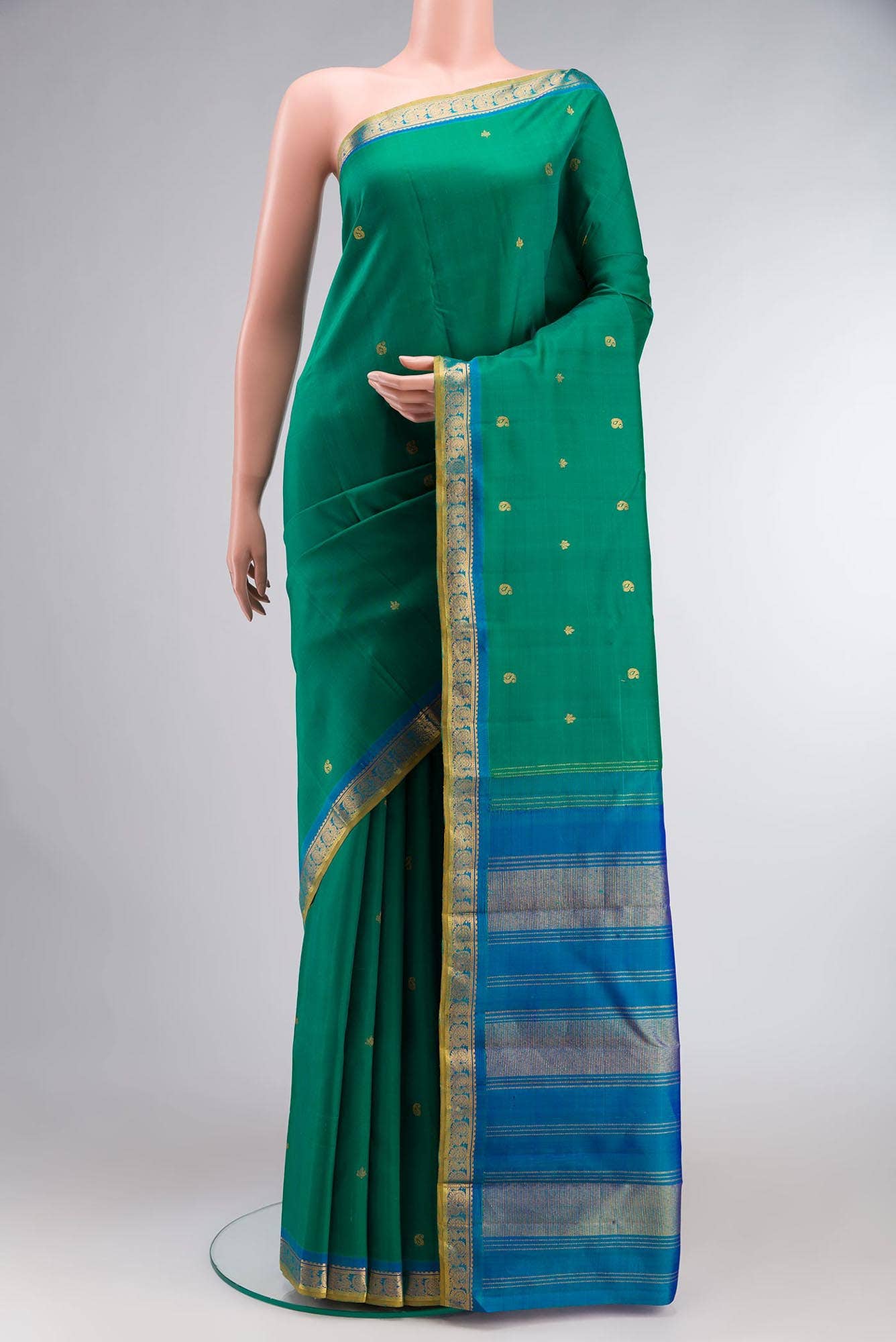 Green Kanchipuram Silk Saree