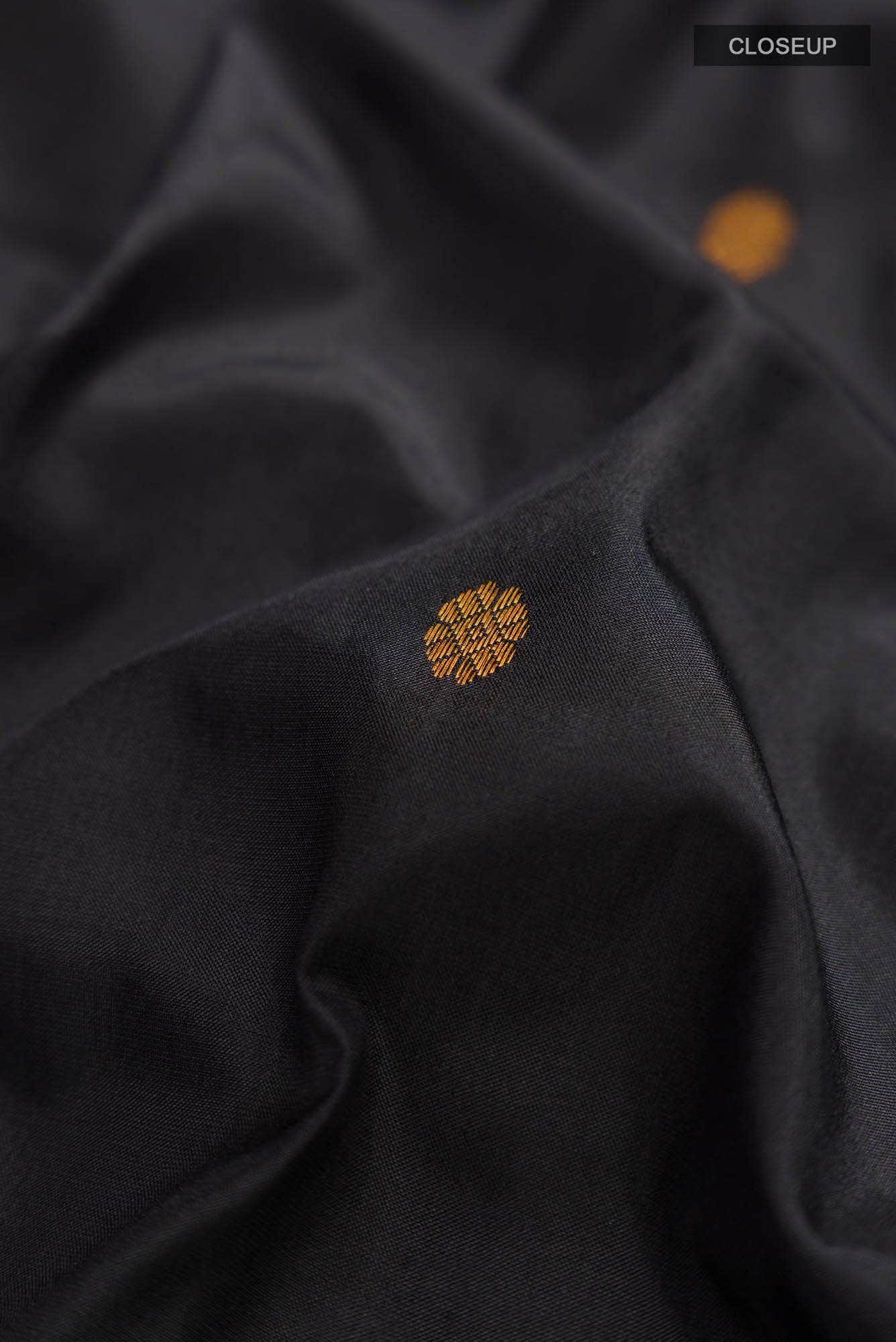 Black Narayanpet Silk Saree